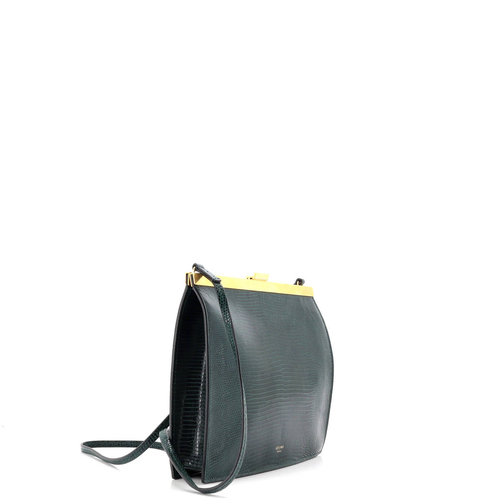 Clasp Crossbody Bag Lizard Mini