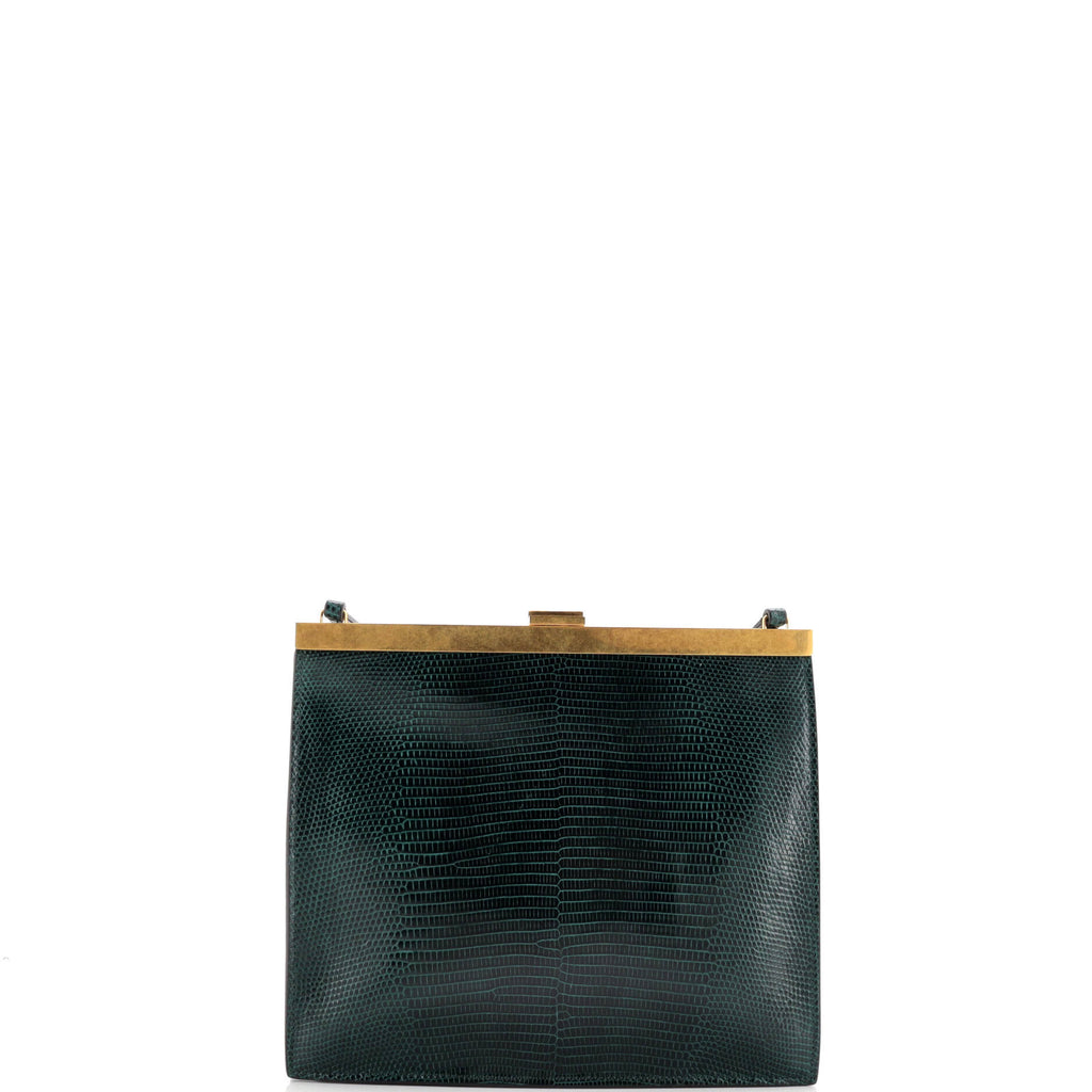 Clasp Crossbody Bag Lizard Mini