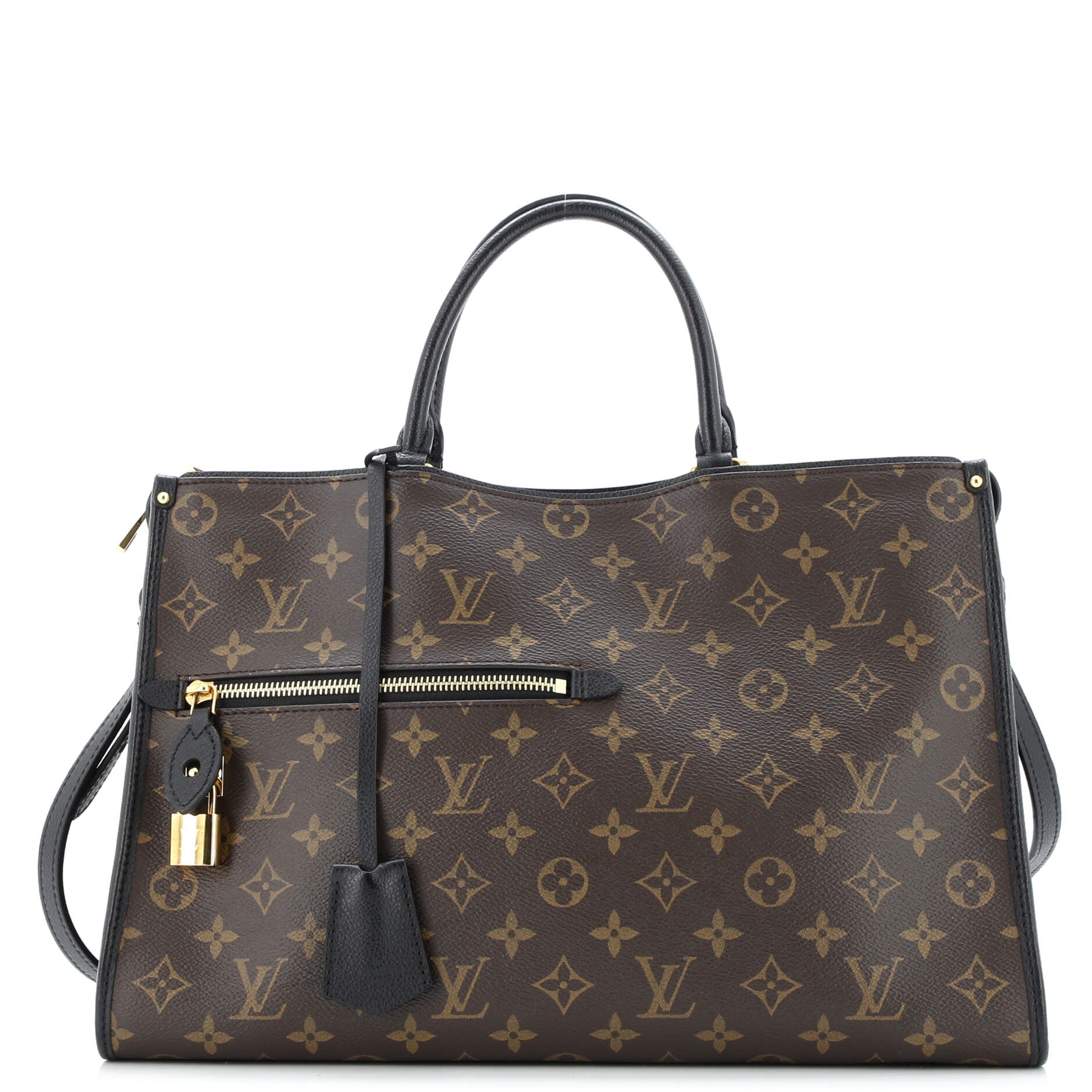 Popincourt NM Handbag Monogram Canvas with Leather MM
