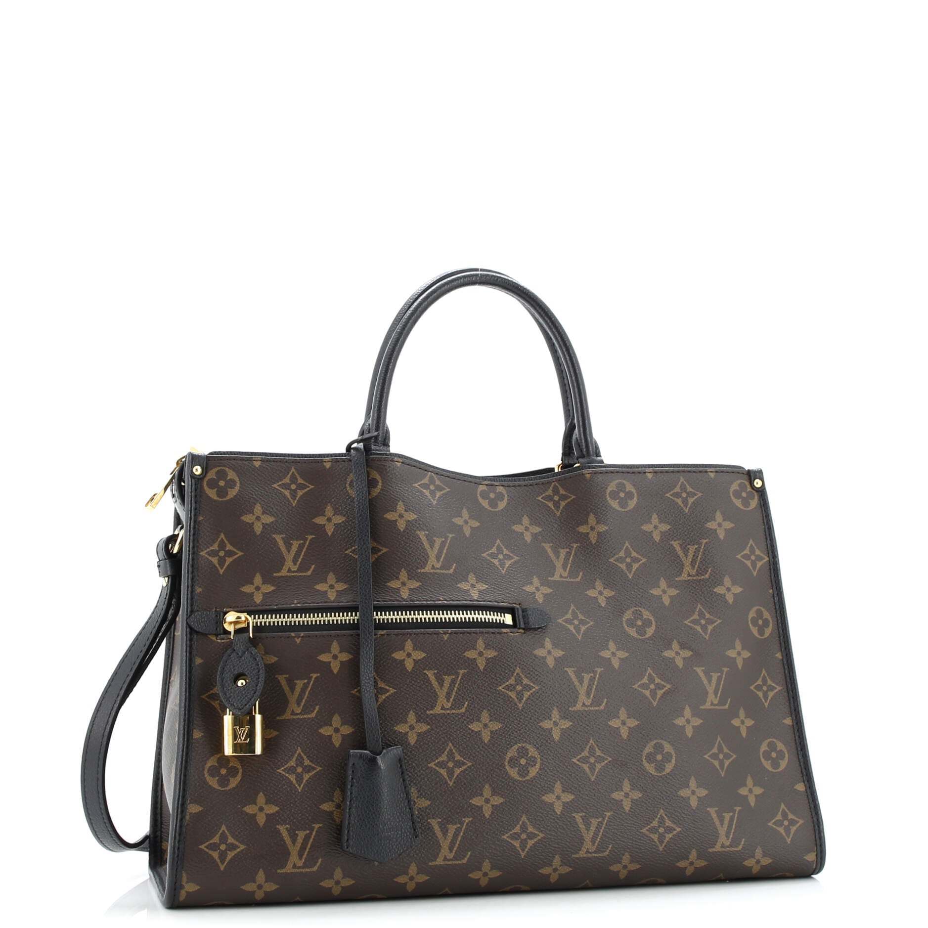 Popincourt NM Handbag Monogram Canvas with Leather MM