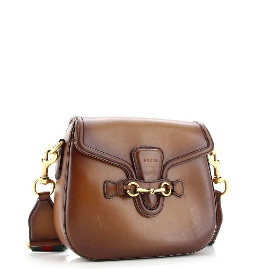 Lady Web Shoulder Bag Leather Medium