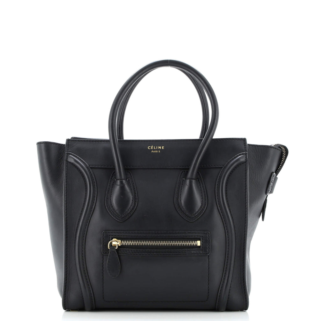 Luggage Bag Smooth Leather Micro