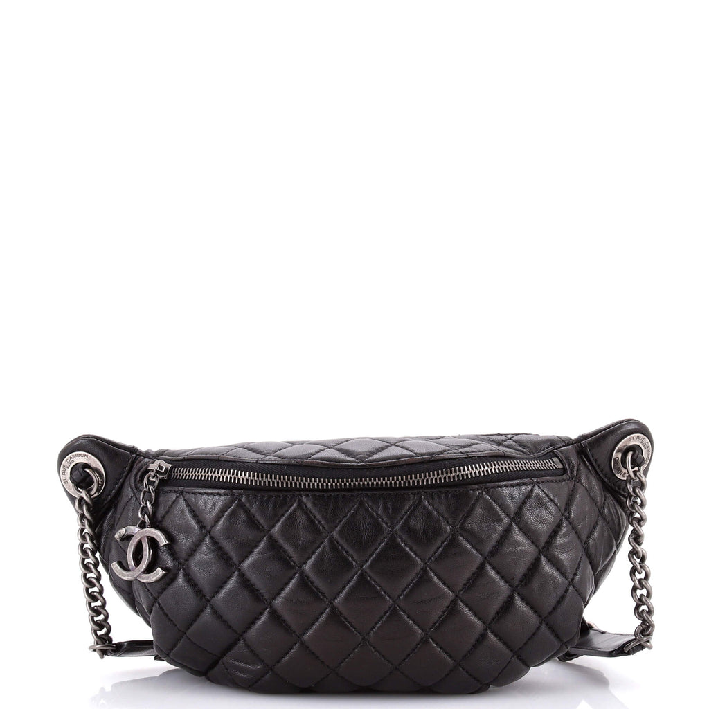 Banane Waist Bag Quilted Leather