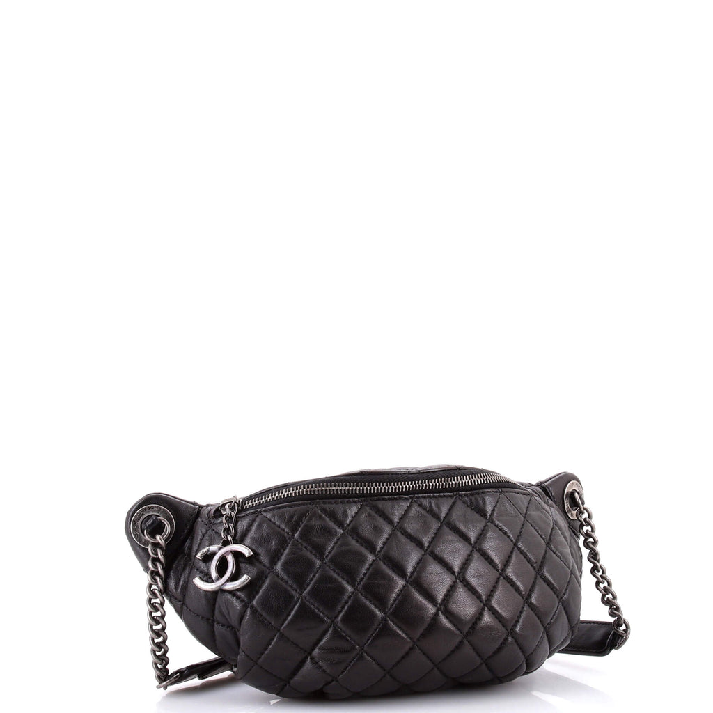 Banane Waist Bag Quilted Leather