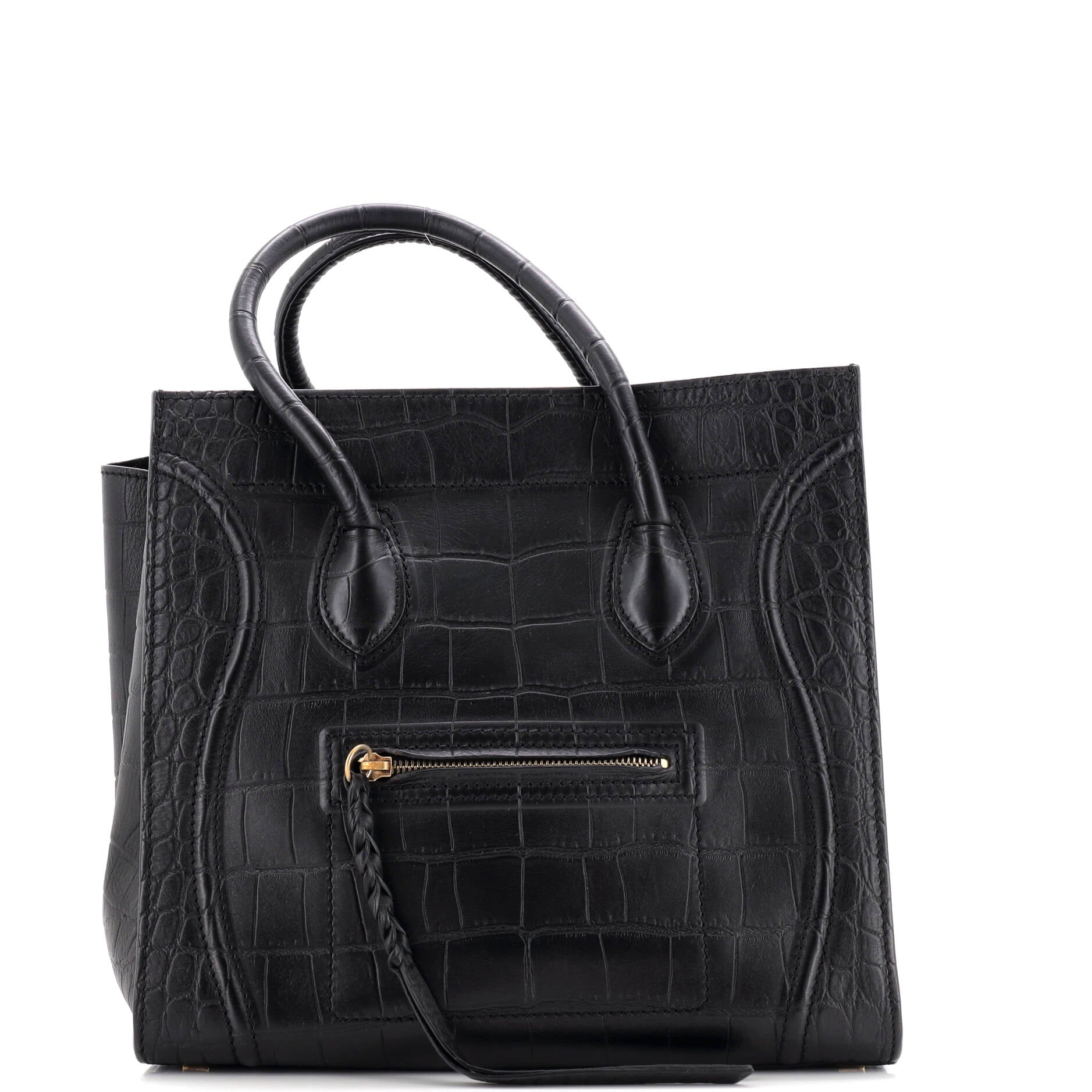 Phantom Bag Crocodile Embossed Leather Medium