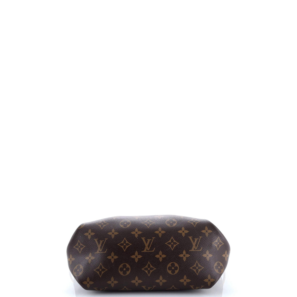 Flower Zipped Tote Monogram Canvas PM