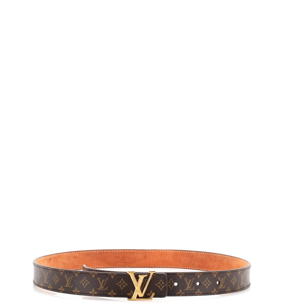 LV Iconic Reversible Belt Monogram Canvas and Leather Thin 75