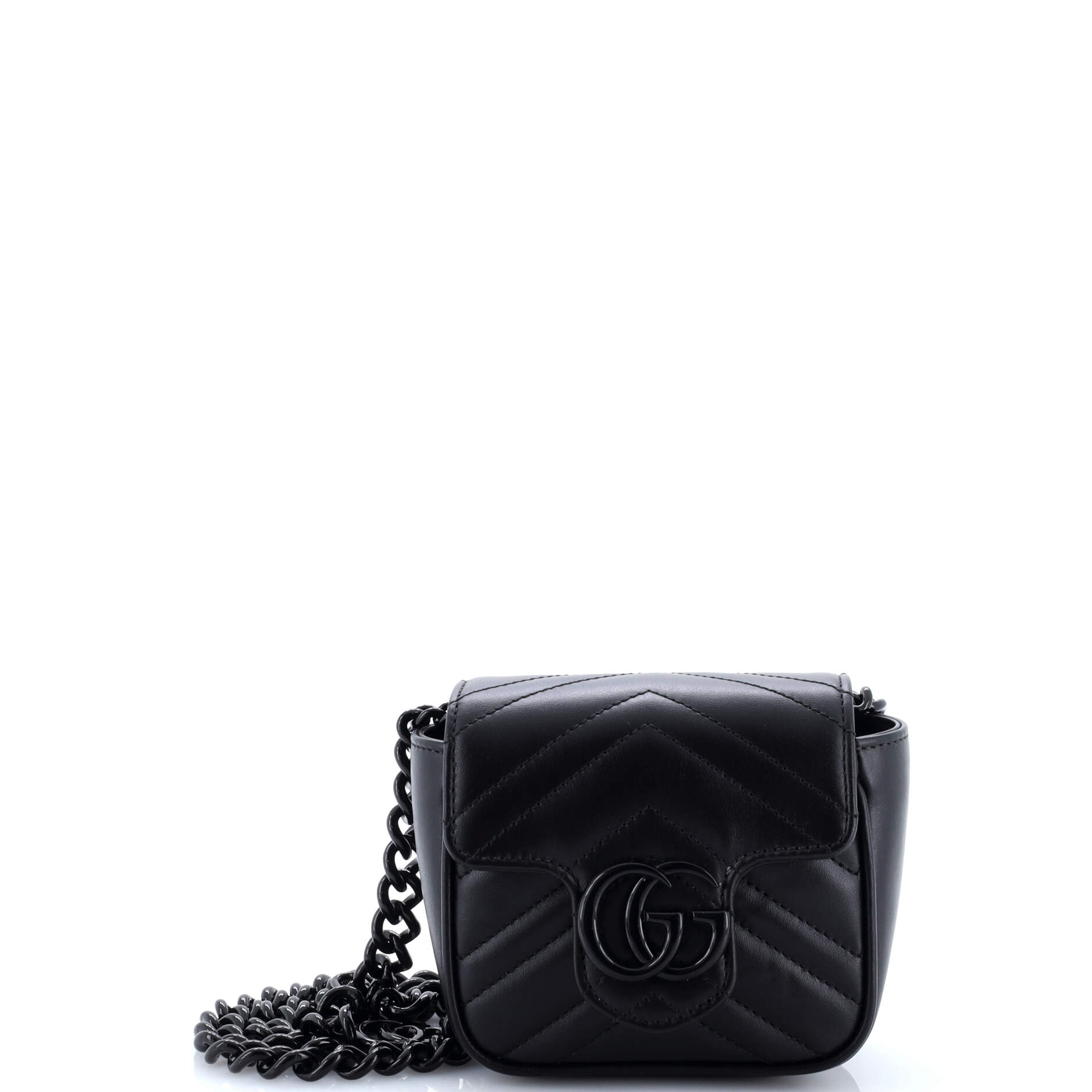 GG Marmont Flap Belt Bag Matelasse Leather Mini