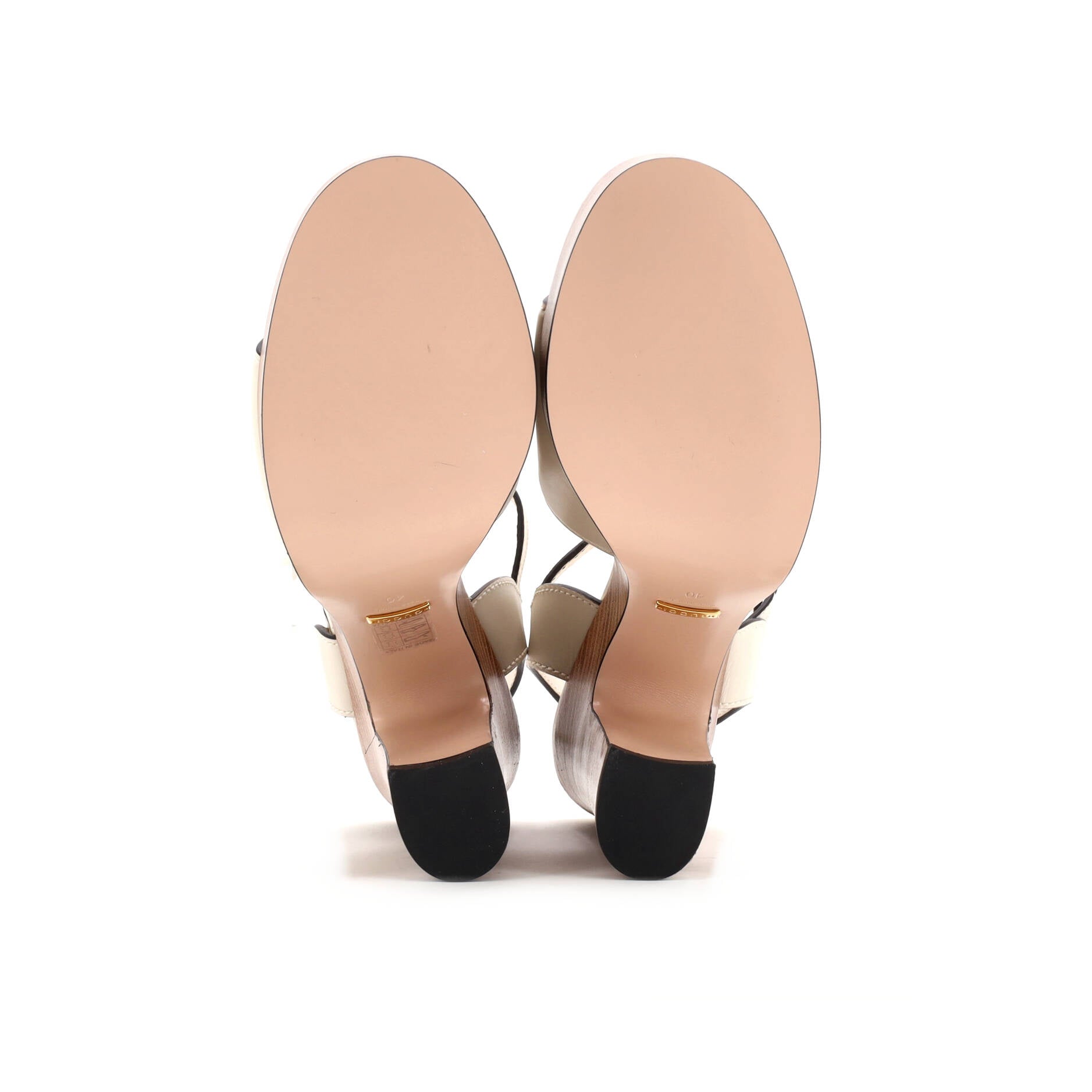 Women's Interlocking G Cut-Out Platform Sandals Leather