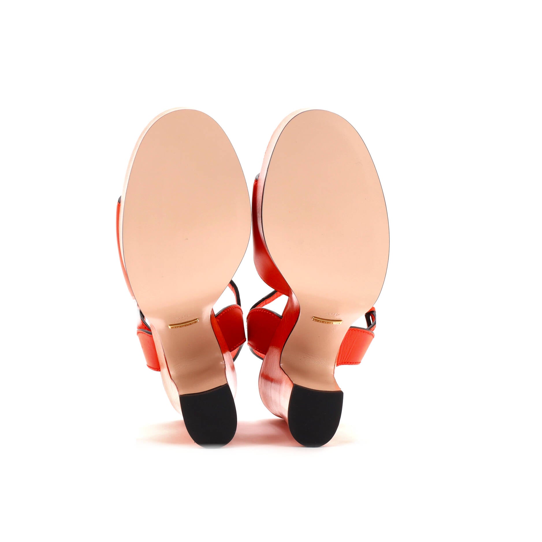 Women's Interlocking G Cut-Out Platform Sandals Leather