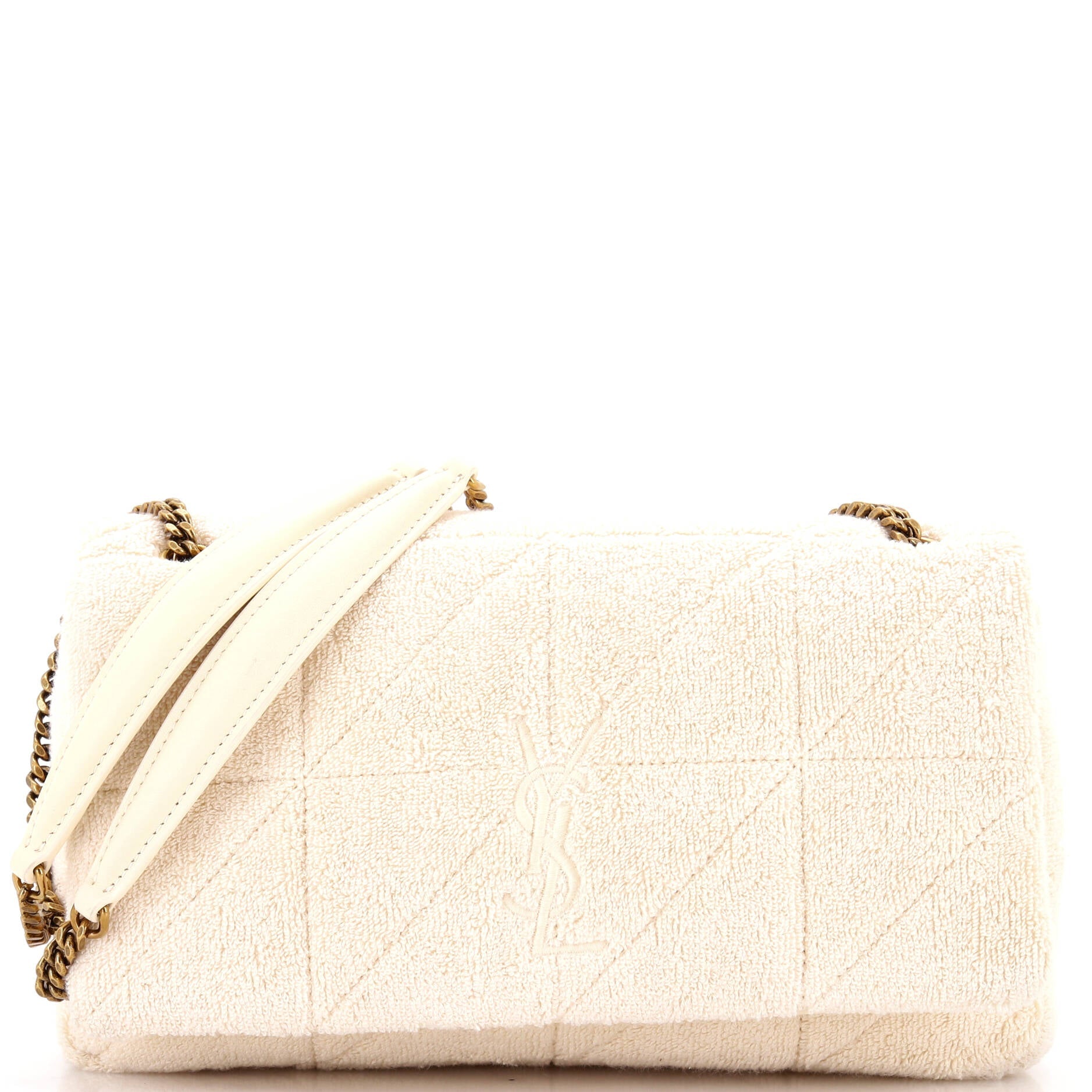 Jamie Baguette Shoulder Bag Quilted Terry Cloth Medium