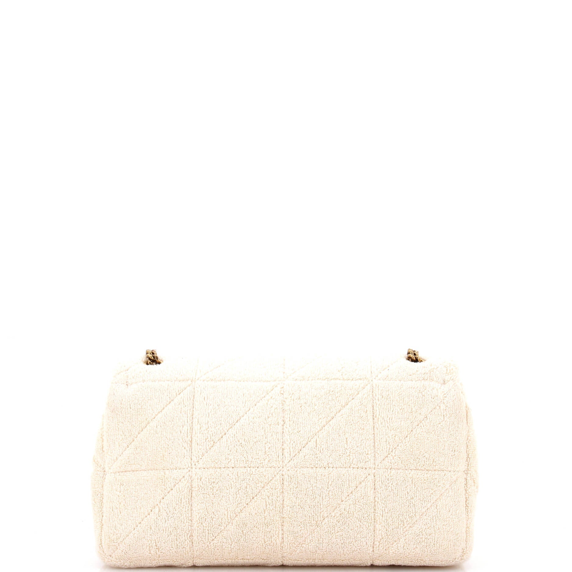 Jamie Baguette Shoulder Bag Quilted Terry Cloth Medium