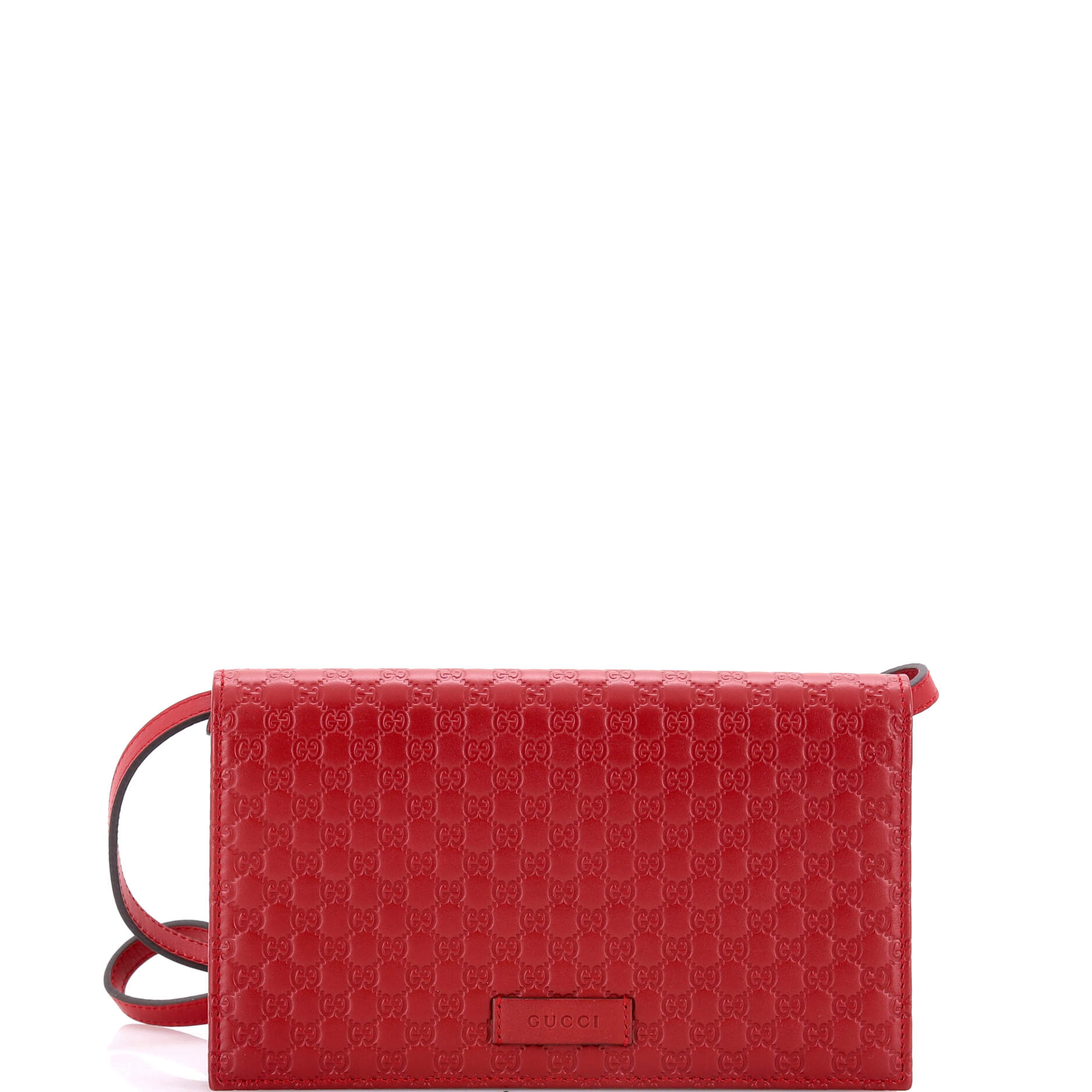 Wallet on Strap Microguccissima Leather