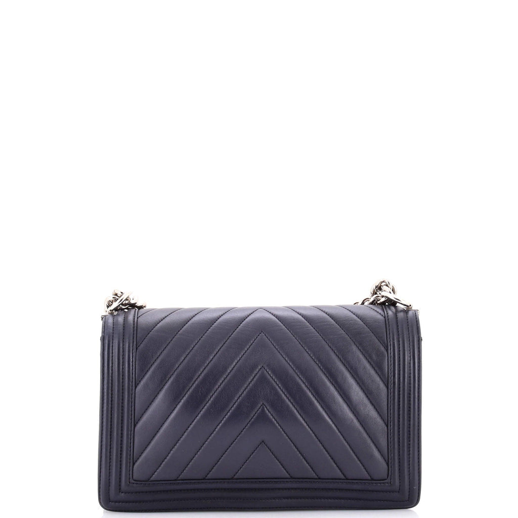 Boy Flap Bag Chevron Calfskin New Medium
