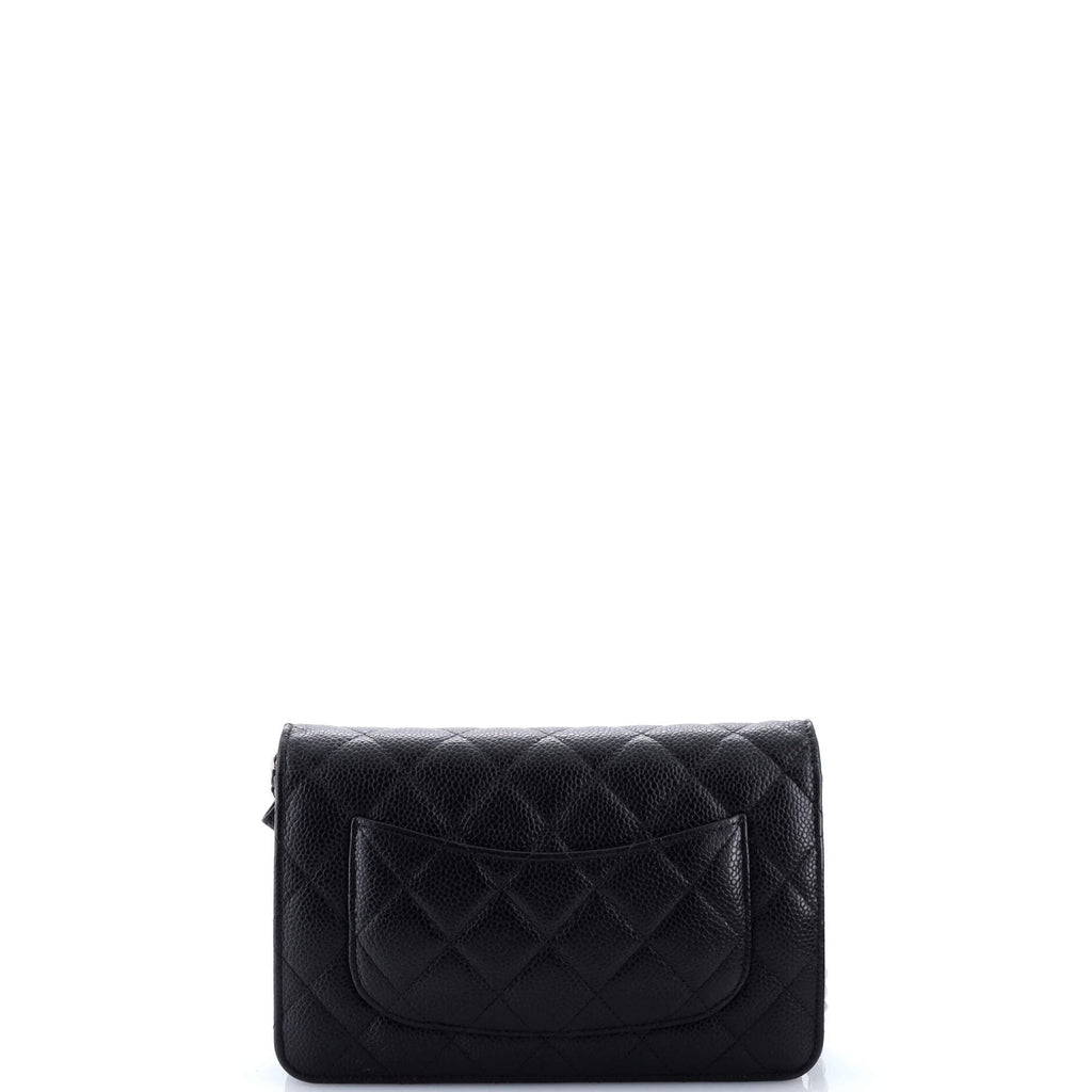 Wallet on Chain Quilted Caviar