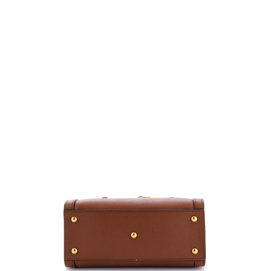 Diana NM Bamboo Handle Tote Leather Mini