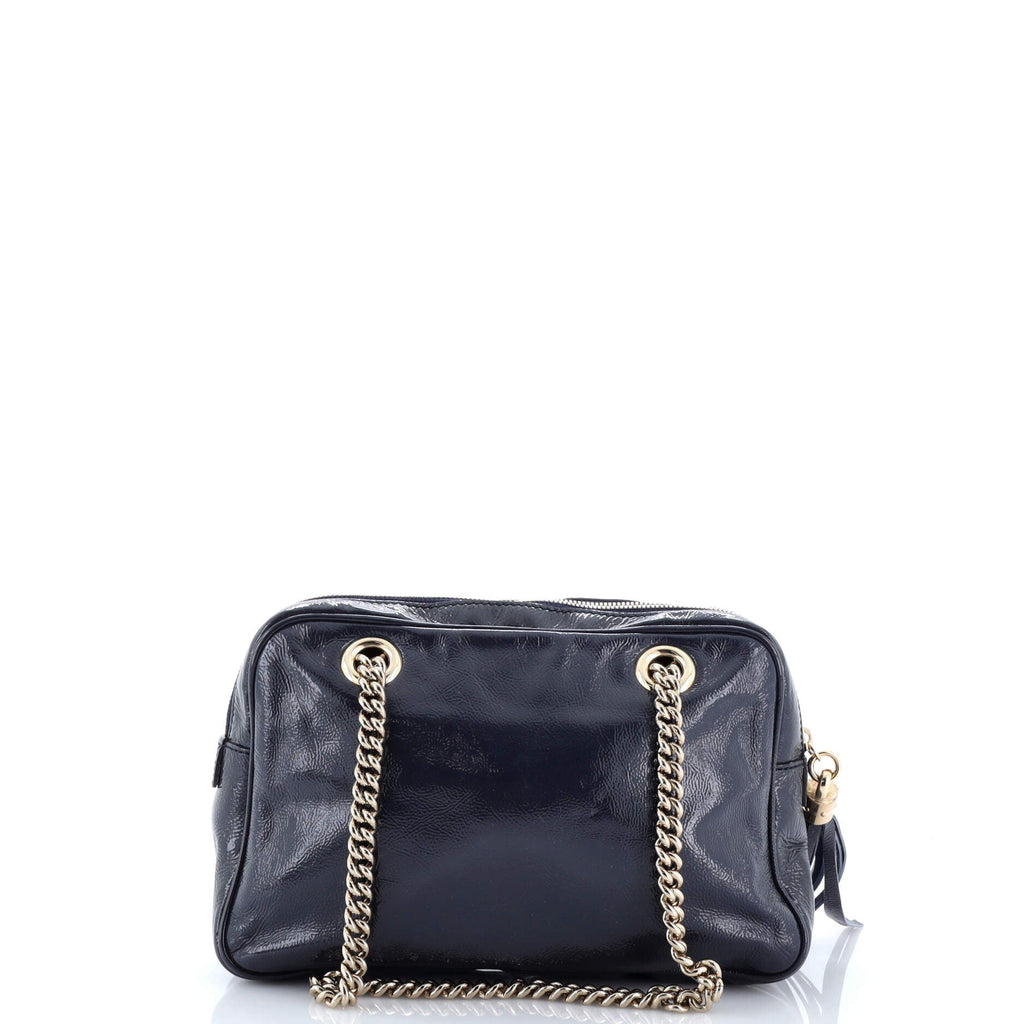 Soho Chain Zip Shoulder Bag Patent Small