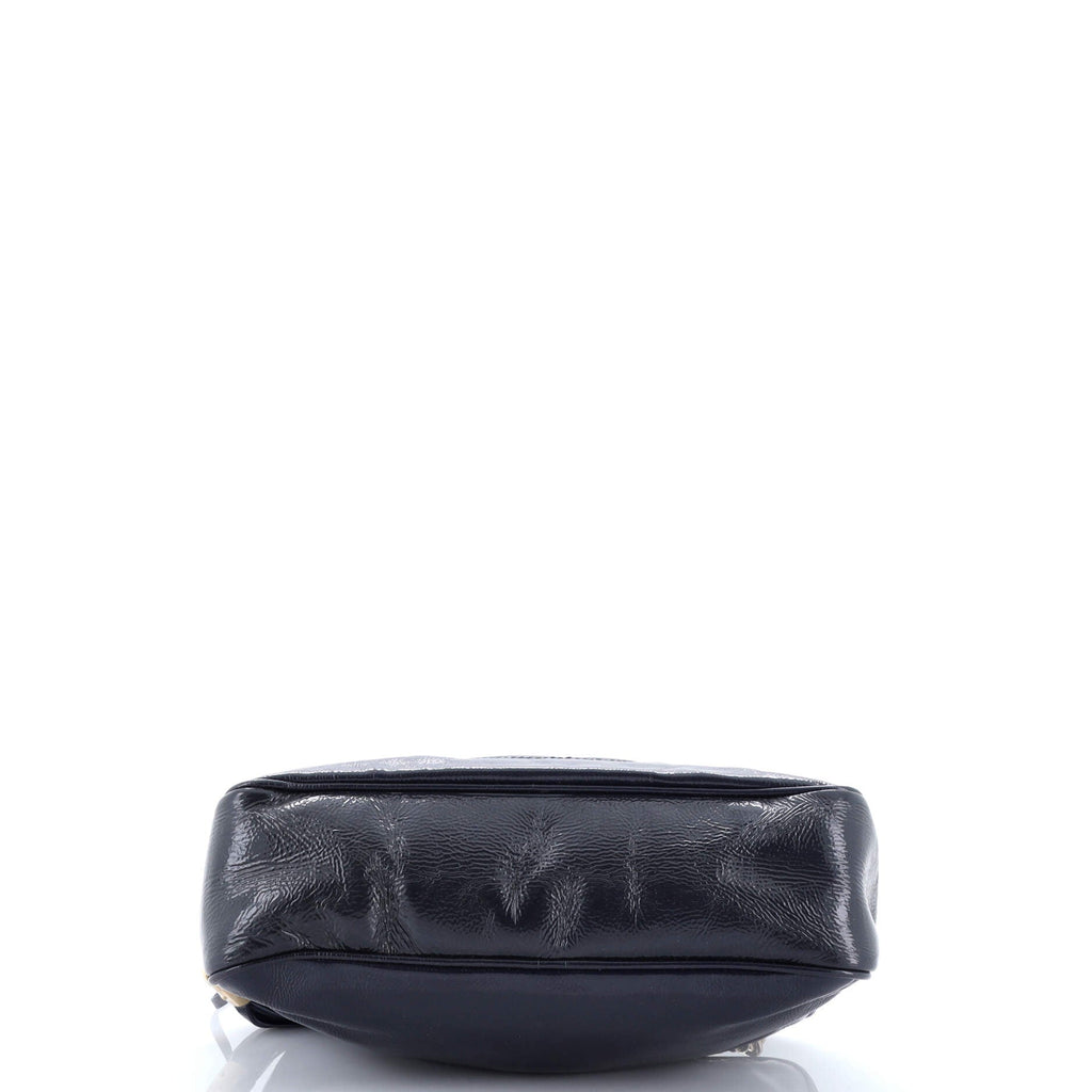 Soho Chain Zip Shoulder Bag Patent Small