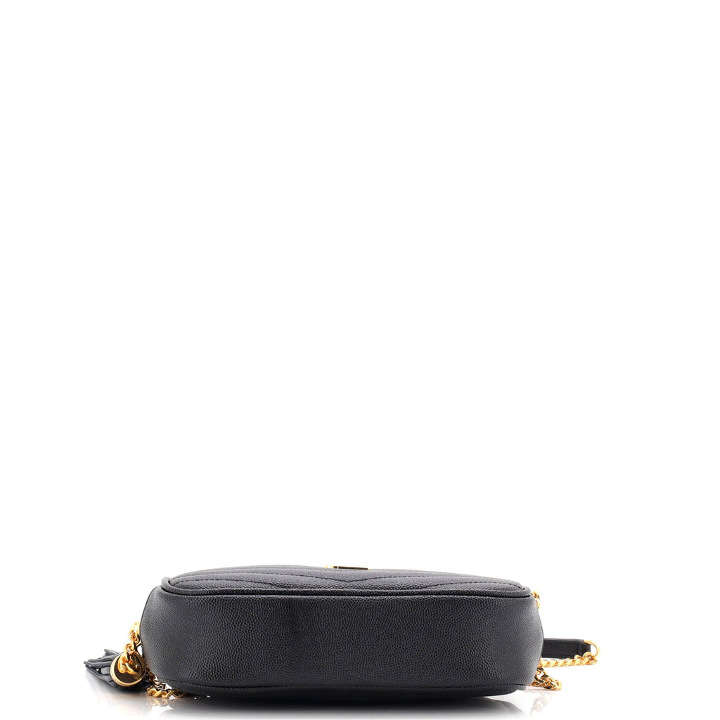 Lou Camera Bag Matelasse Chevron Leather Mini