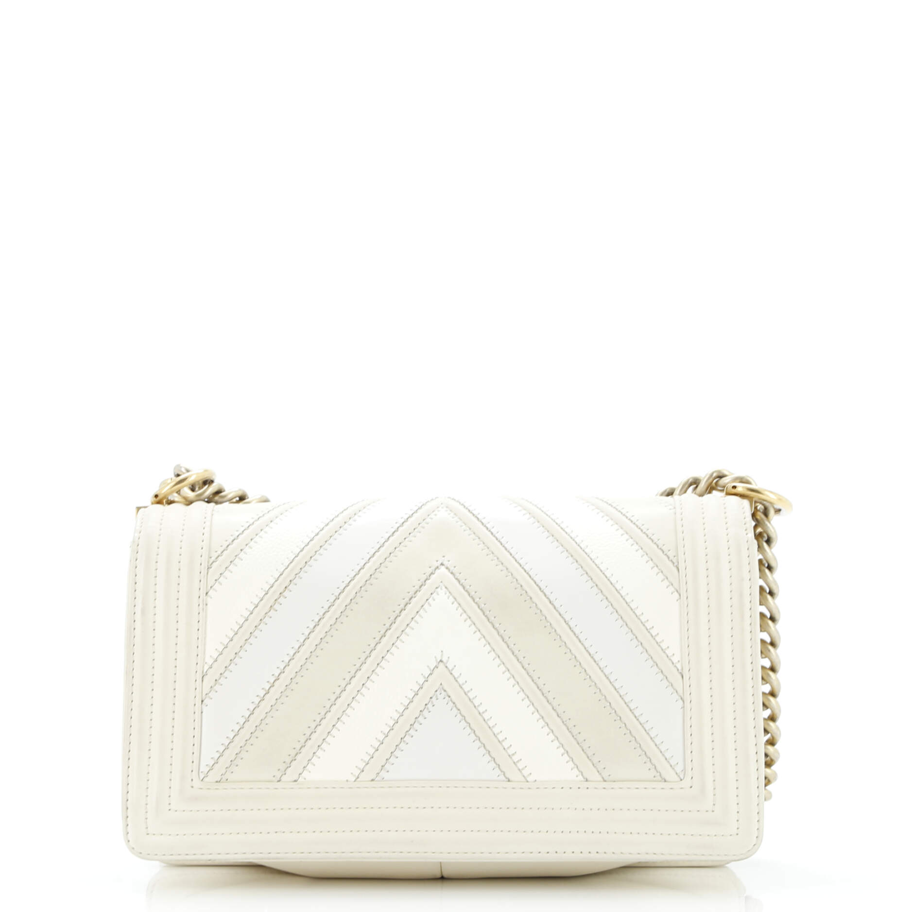 Boy Flap Bag Chevron Caviar and Calfskin Old Medium