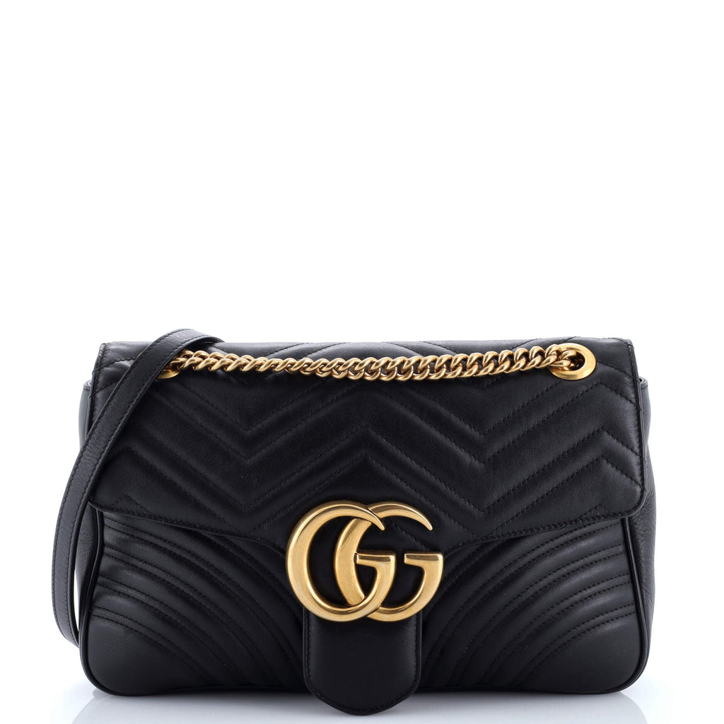 GG Marmont Flap Bag Matelasse Leather Medium