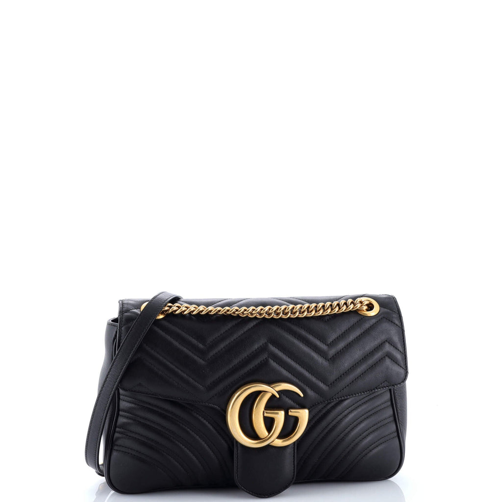 GG Marmont Flap Bag Matelasse Leather Medium