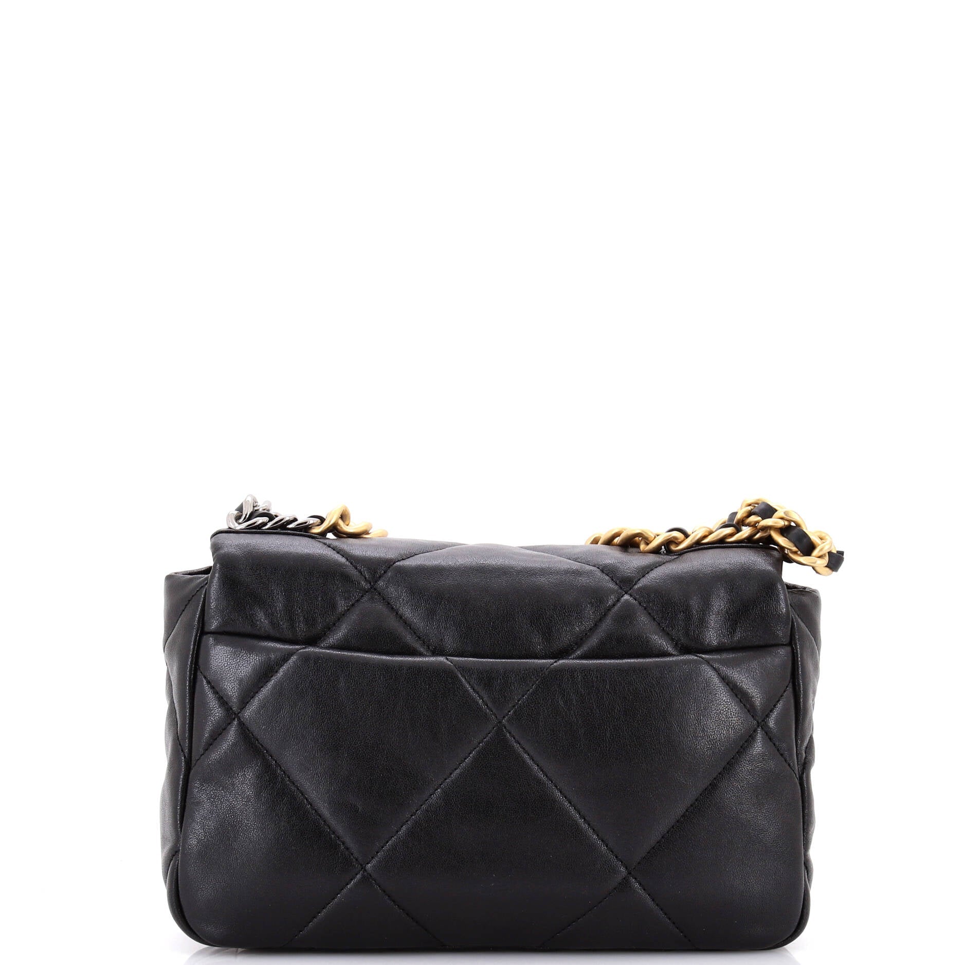 19 Flap Bag Quilted Leather Medium