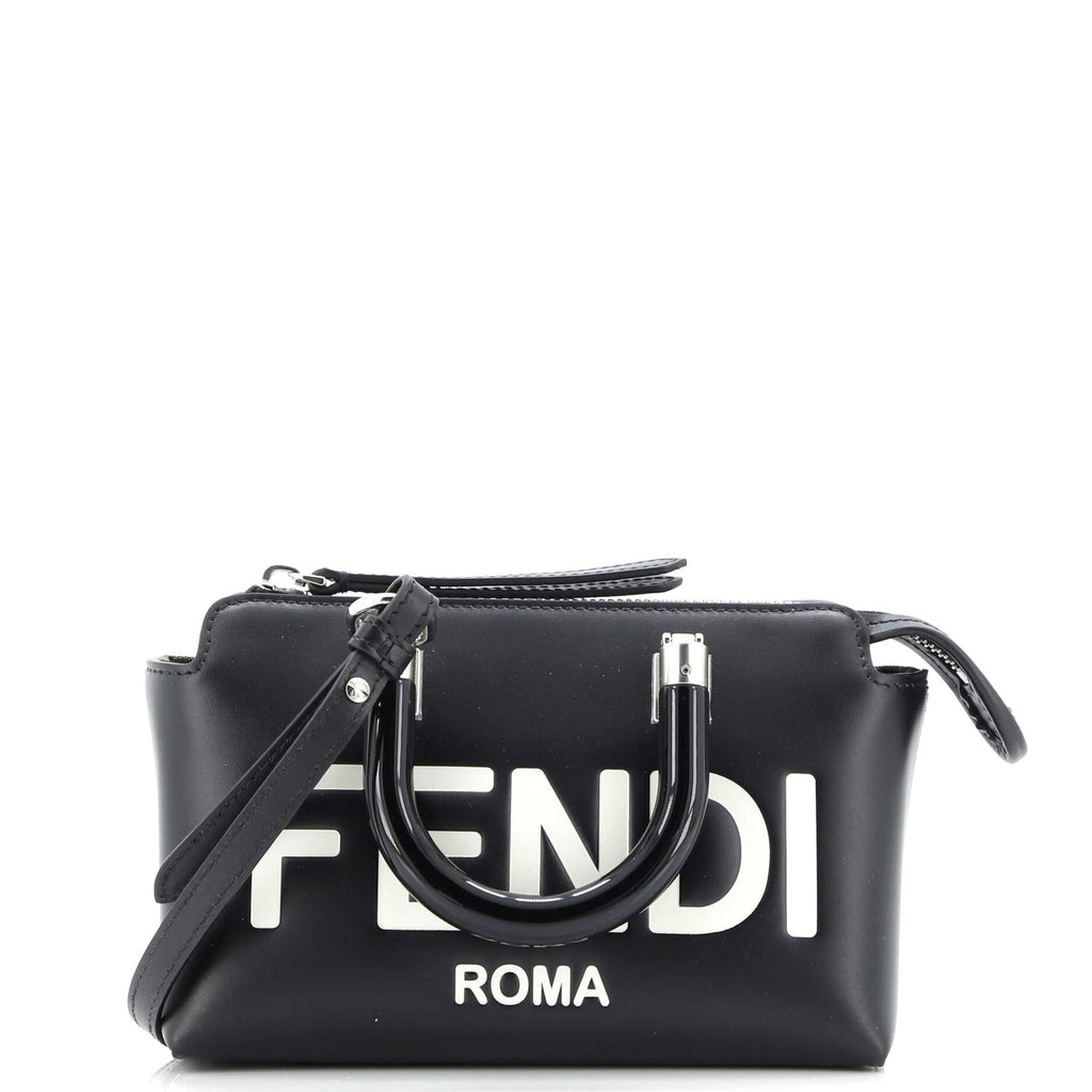 Logo By The Way Top Handle Bag Embossed Leather Mini