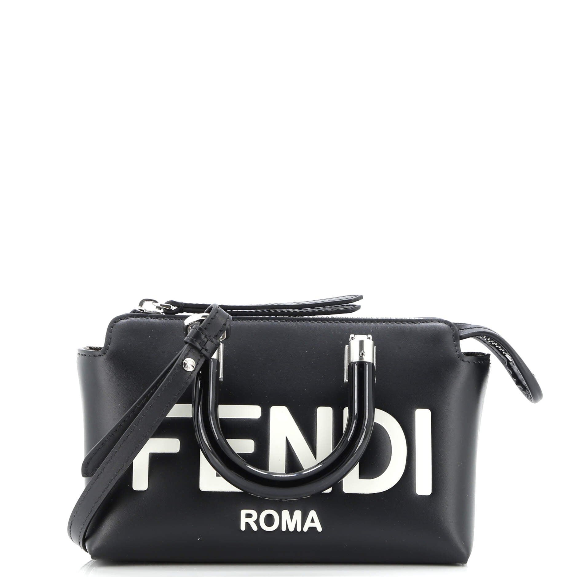 Logo By The Way Top Handle Bag Embossed Leather Mini