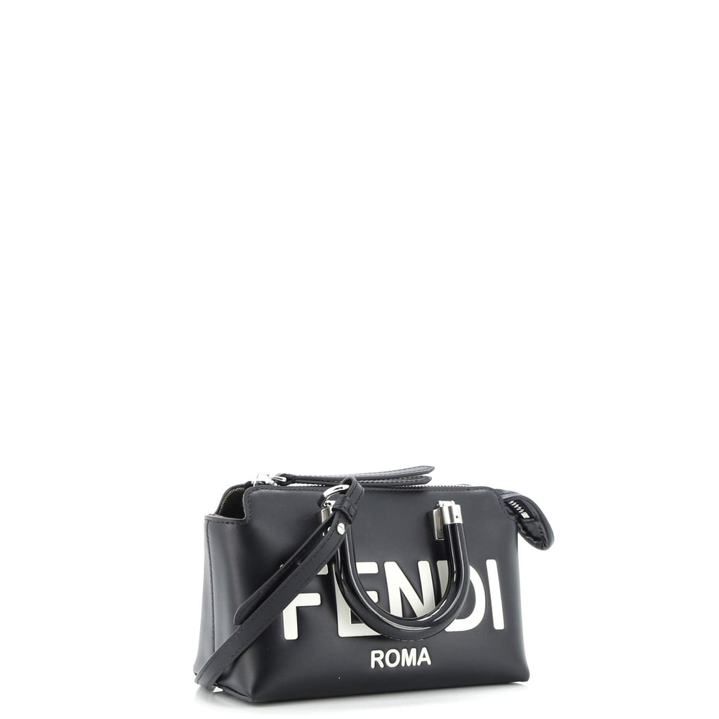 Logo By The Way Top Handle Bag Embossed Leather Mini