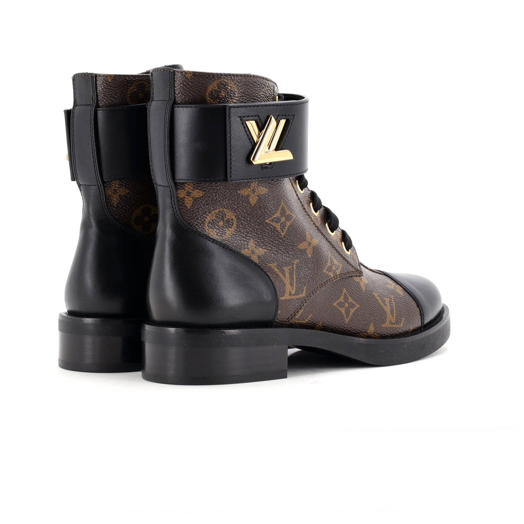 Women's Wonderland Flat Ranger Boots Monogram Canvas and Leather
