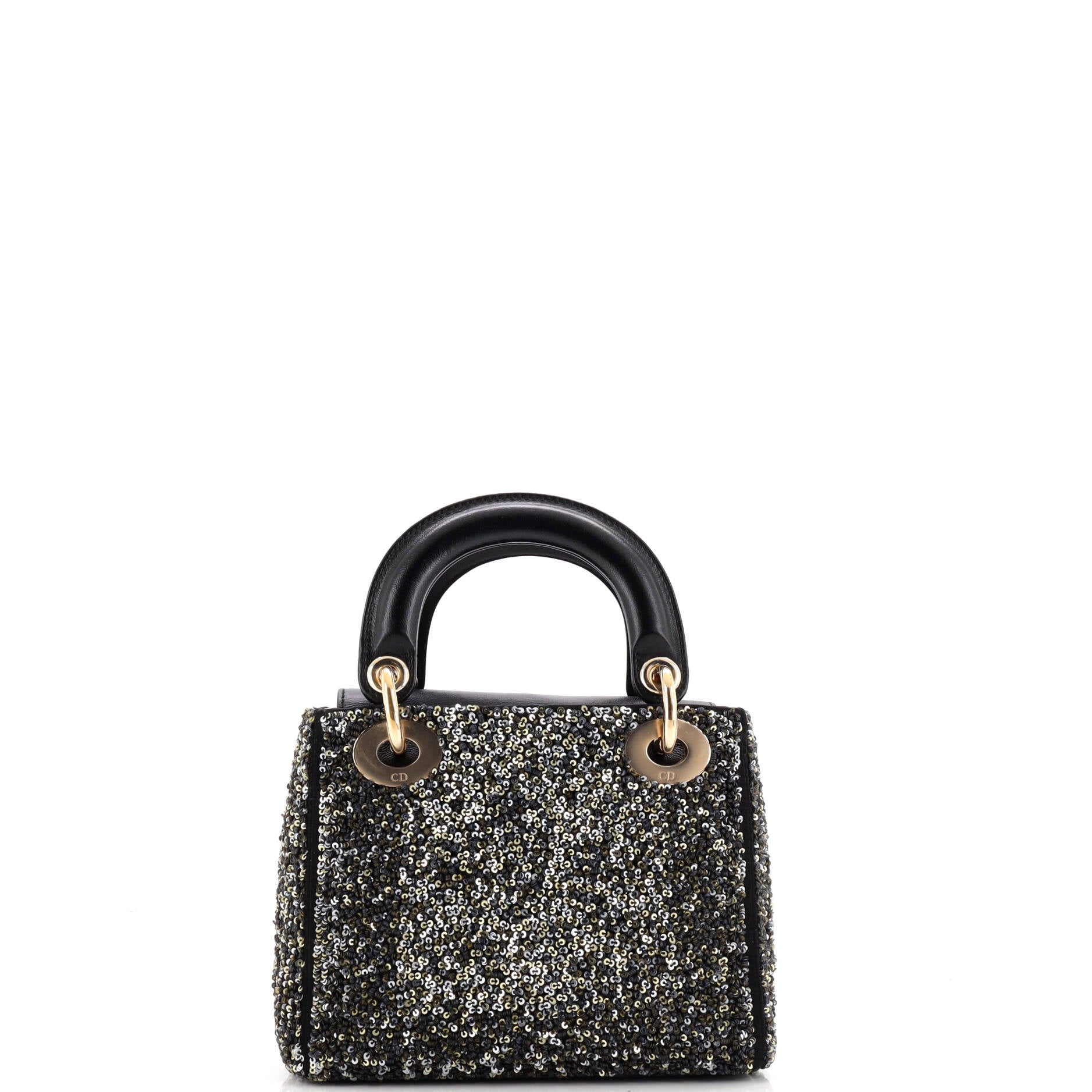 Lady Dior Bag Sequin Embellished Satin Mini