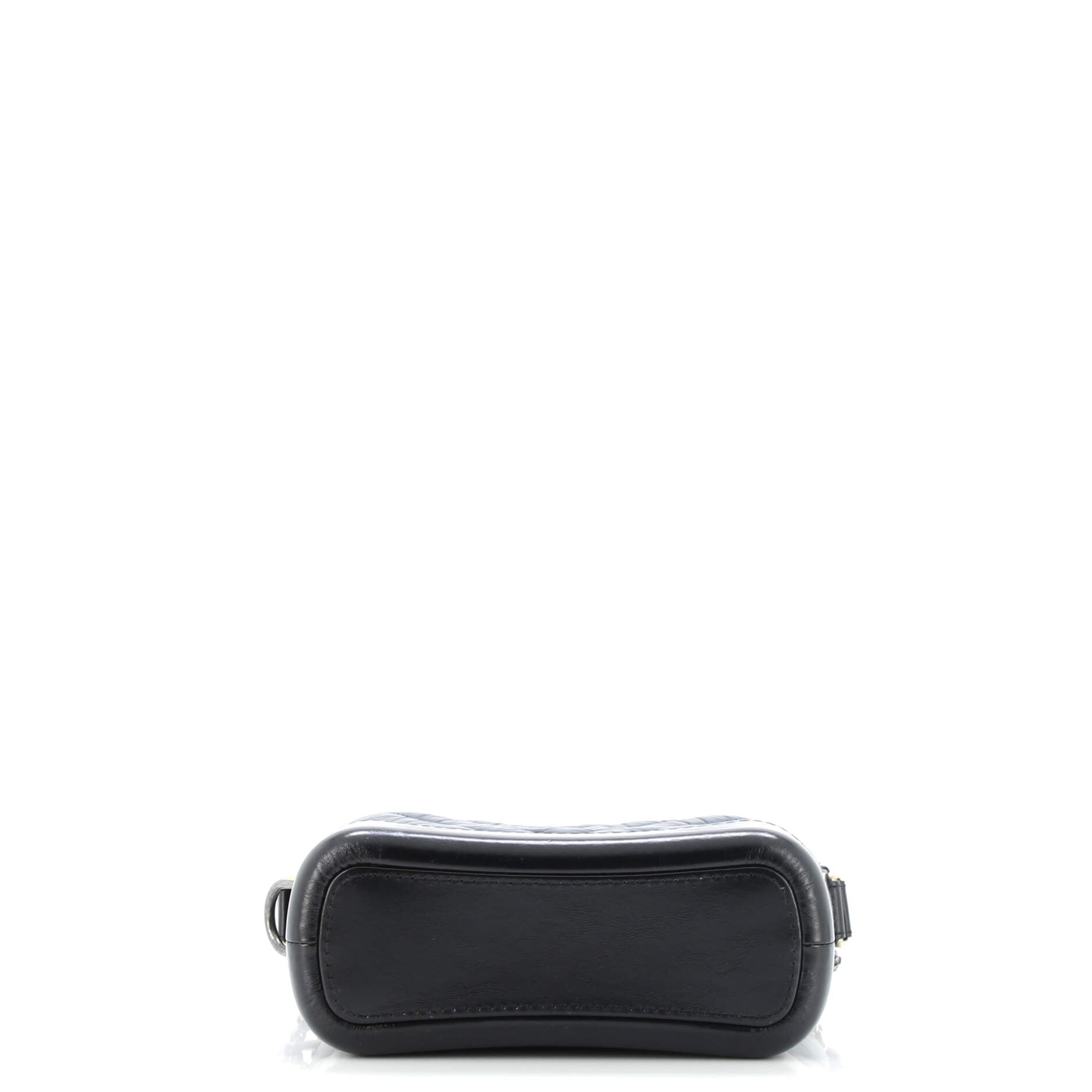 Gabrielle Hobo Chevron Aged Calfskin Small