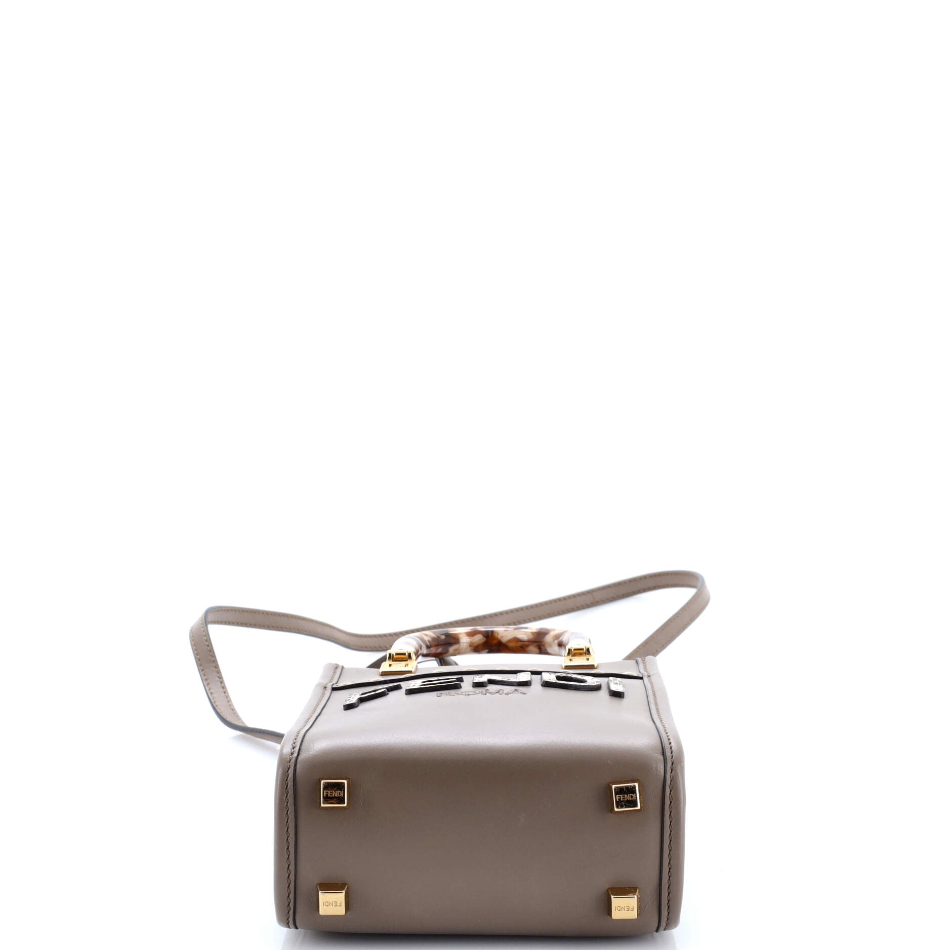 Sunshine Shopper Tote Leather with Snakeskin Mini