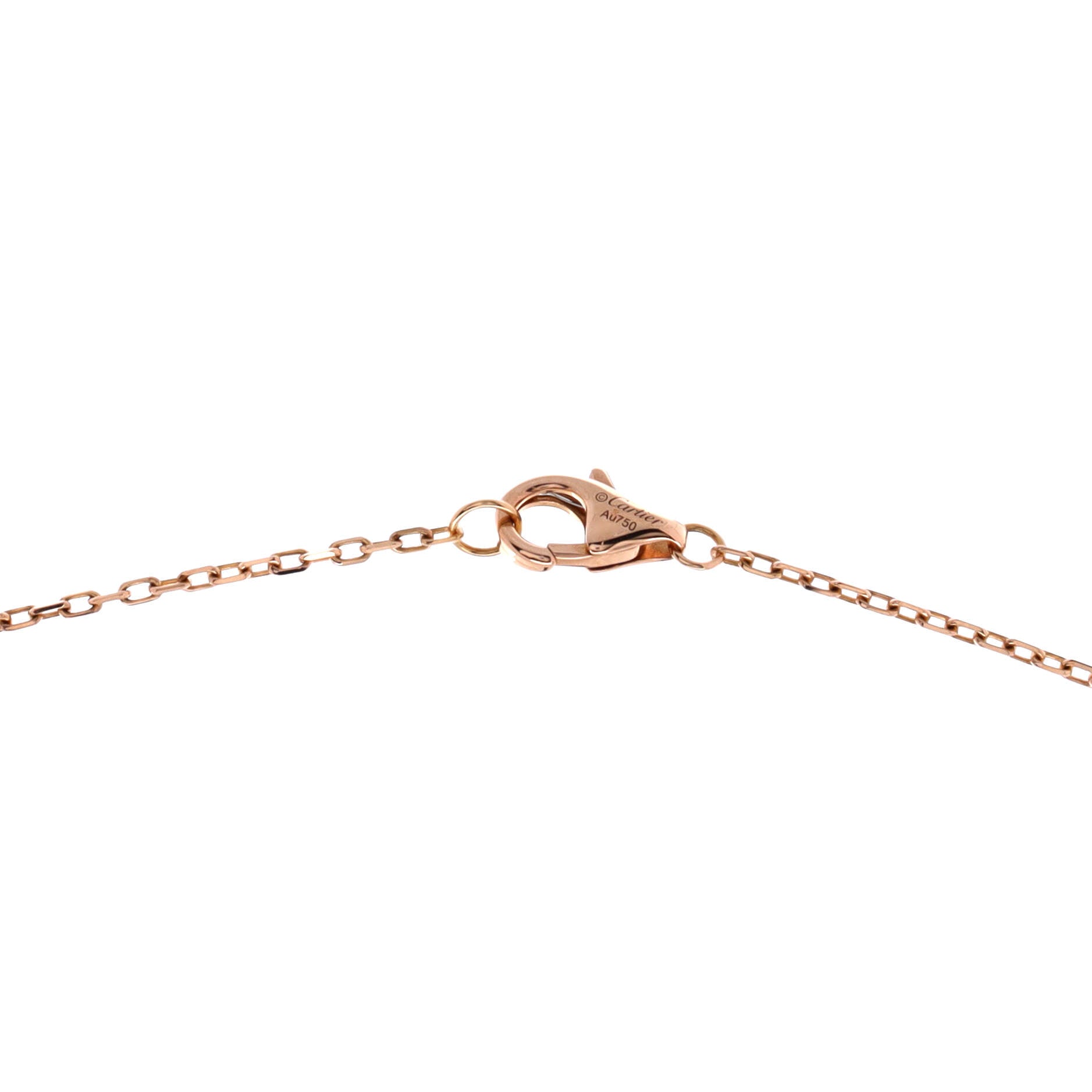 Trinity Diamond Pendant Necklace 18K Tricolor Gold and Diamond
