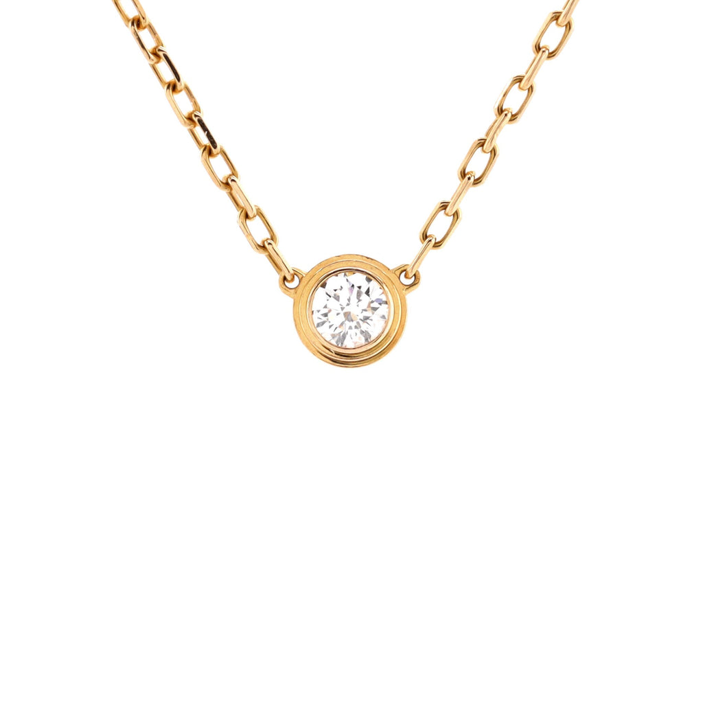 Cartier D'Amour Pendant Necklace 18K Rose Gold with Diamond Small