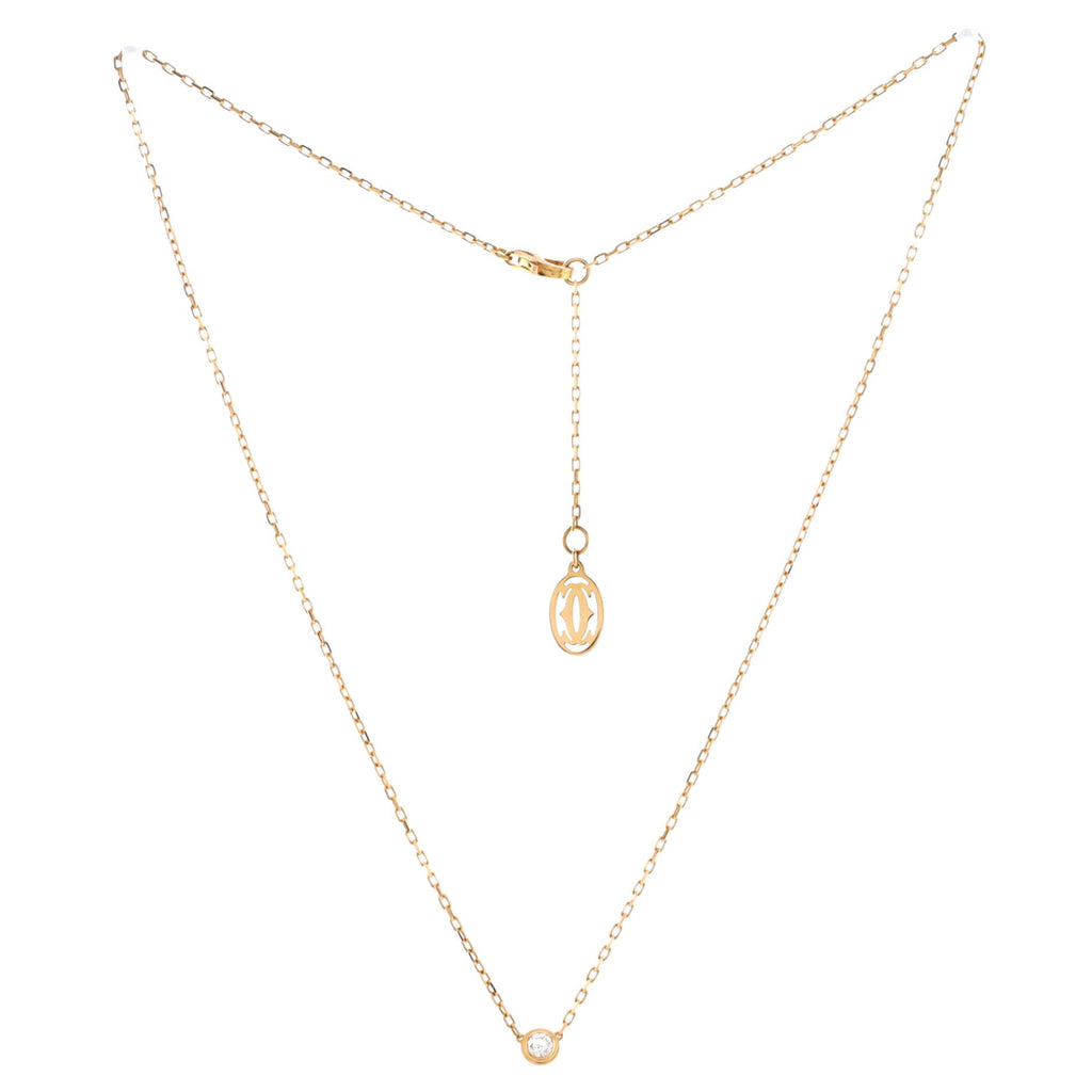 Cartier D'Amour Pendant Necklace 18K Rose Gold with Diamond Small