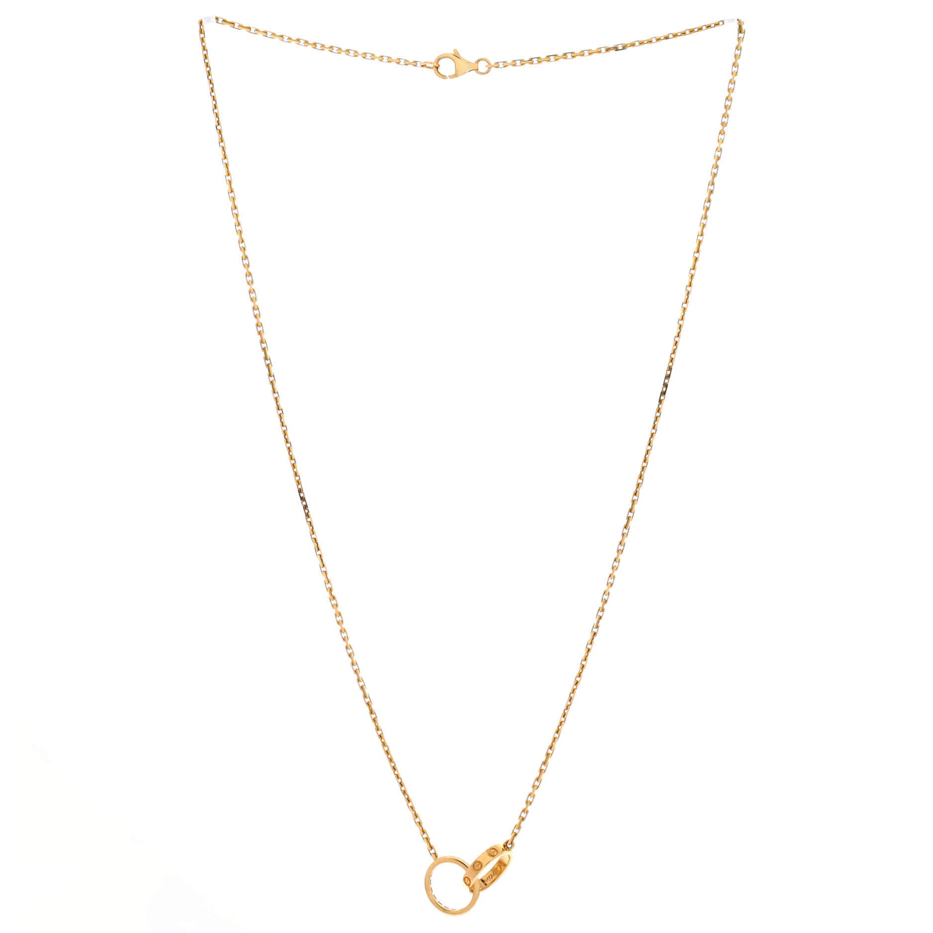 Love Interlocking Necklace 18K Yellow Gold