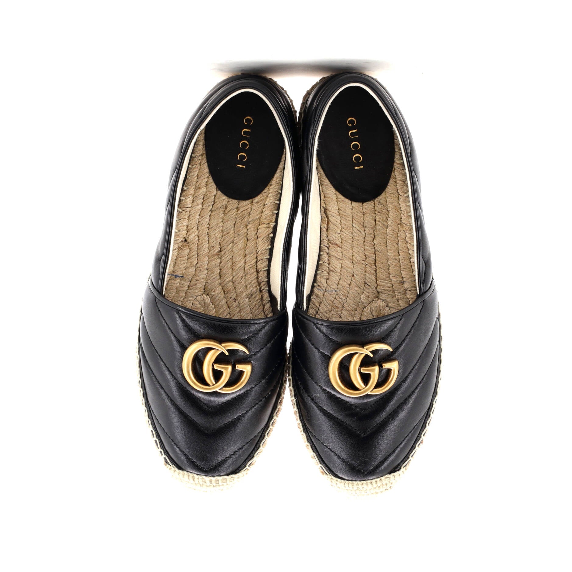 Women's GG Marmont Espadrilles Matelasse Leather