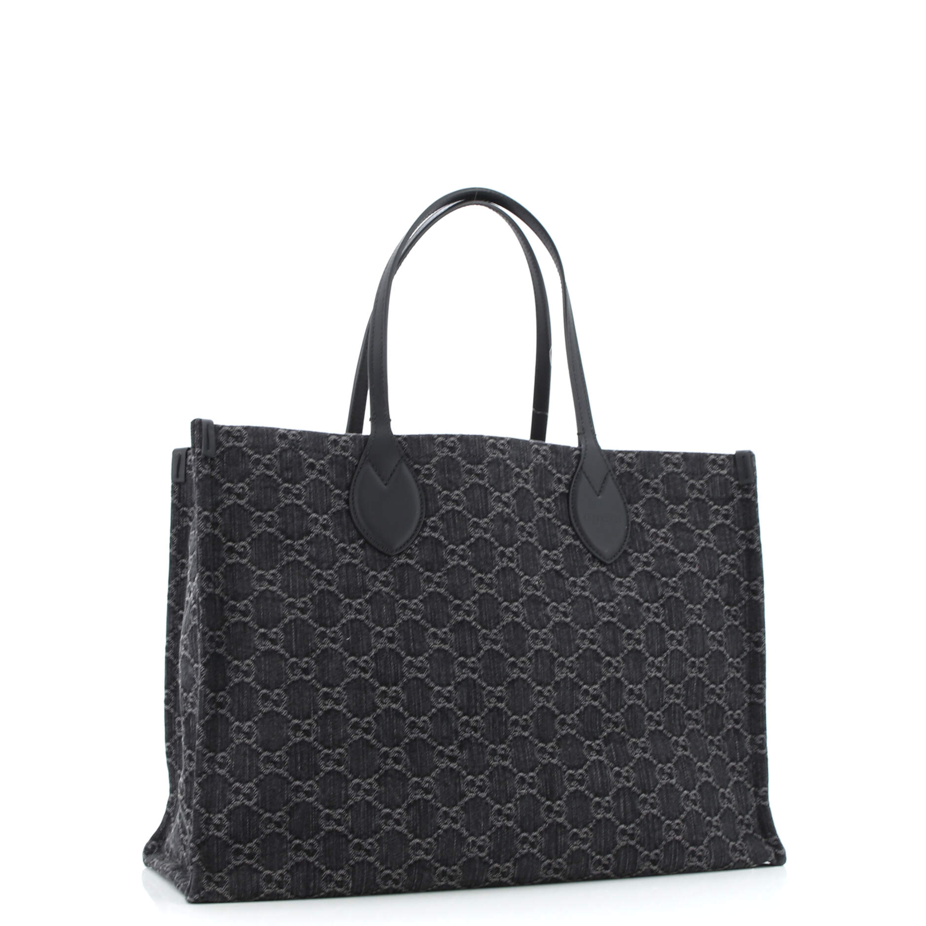 Ophidia Shopper Tote GG Denim Large