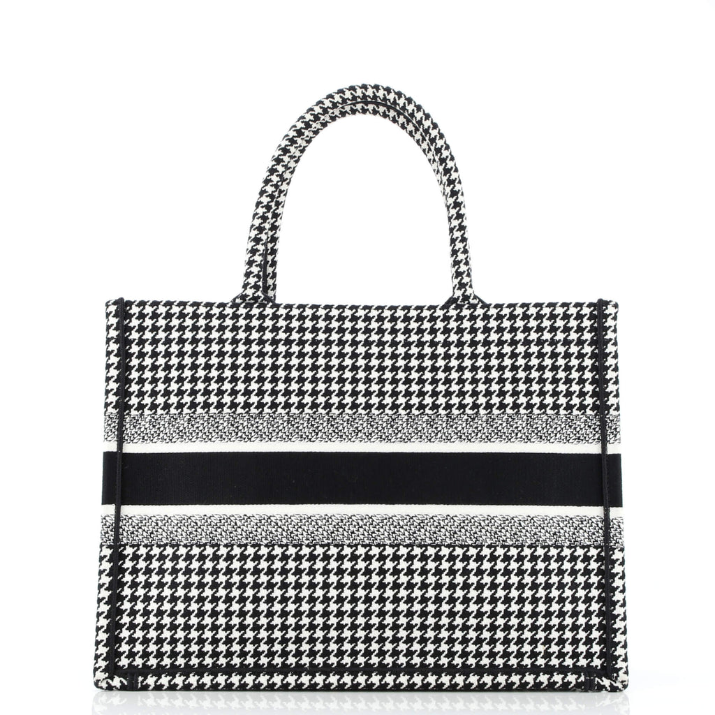 Book Tote Houndstooth Canvas Medium