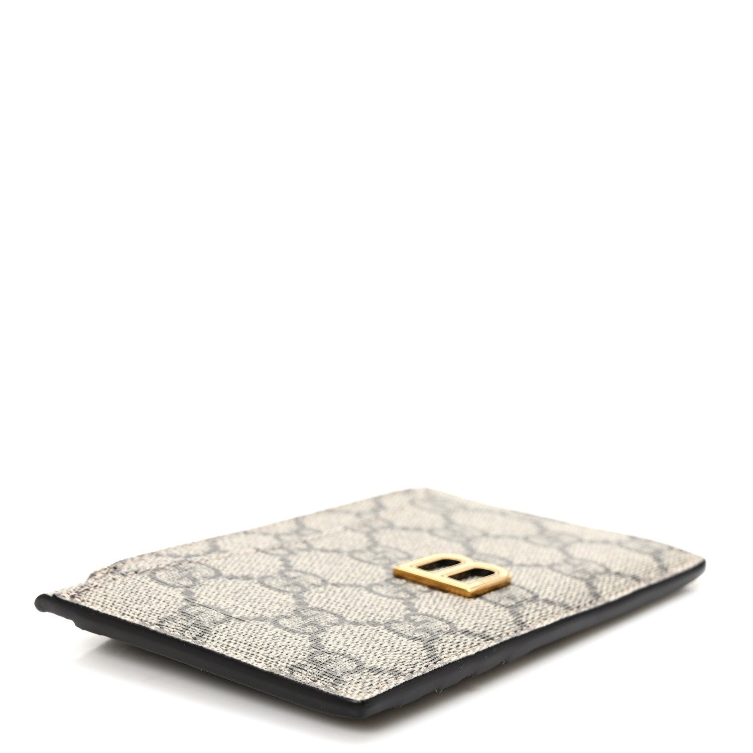 X BALENCIAGA GG Supreme Monogram Zip  Case Beige Ebony