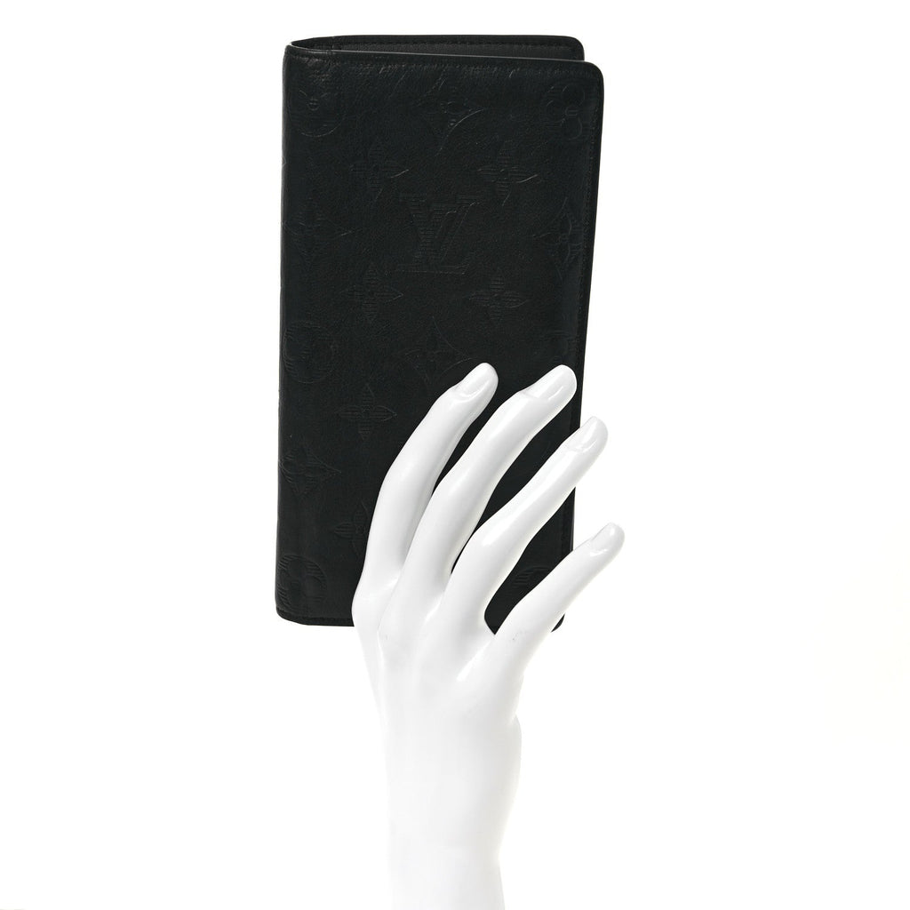 Calfskin Monogram Shadow Brazza Wallet Black