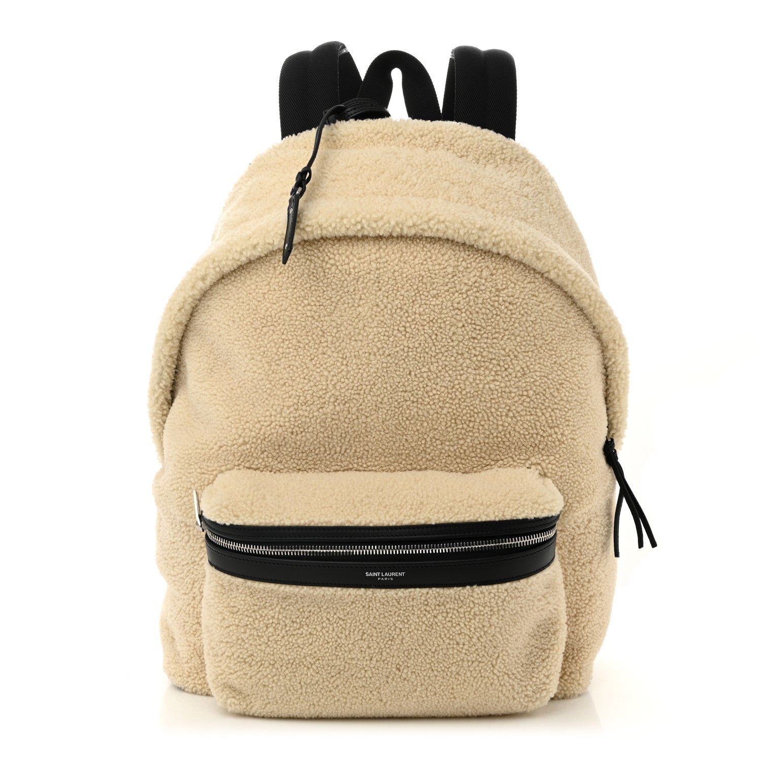 Shearling City Backpack Natural Black