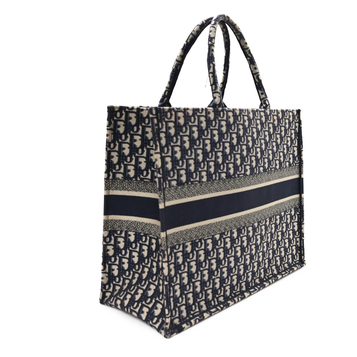 Oblique Large Book Tote Blue Multicolor