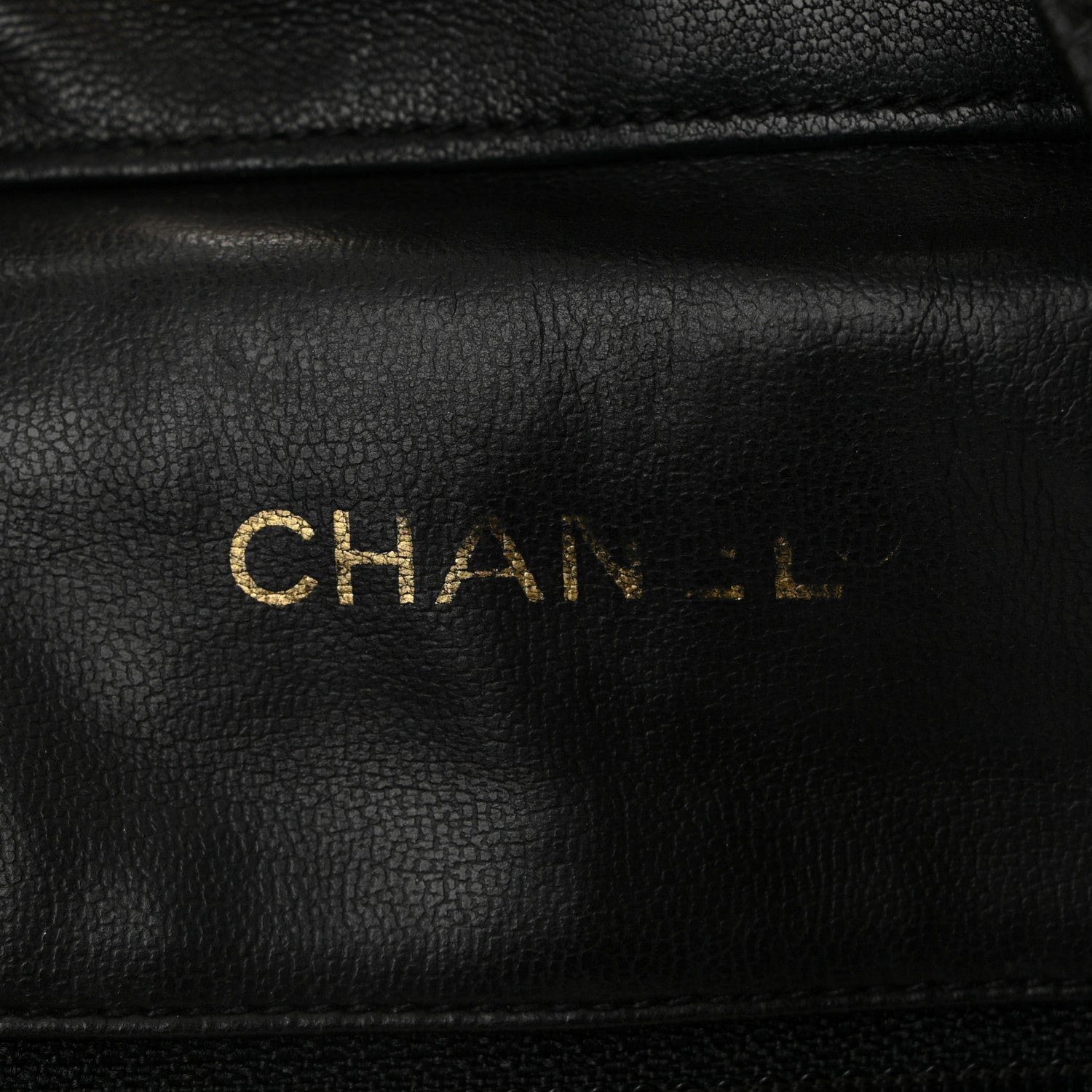 Caviar Drawstring Bucket Shoulder Bag Black