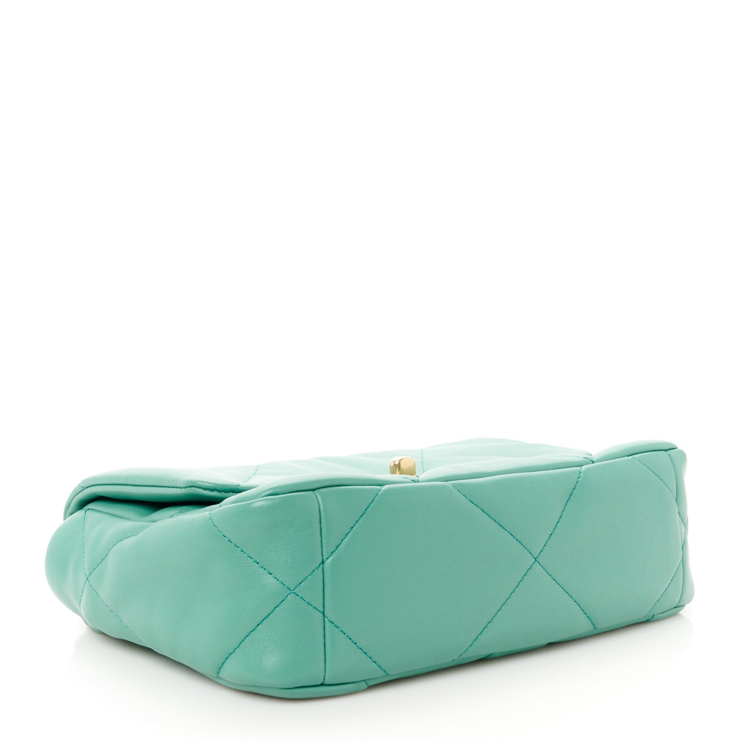 Lambskin Quilted Medium Chanel 19 Flap Green