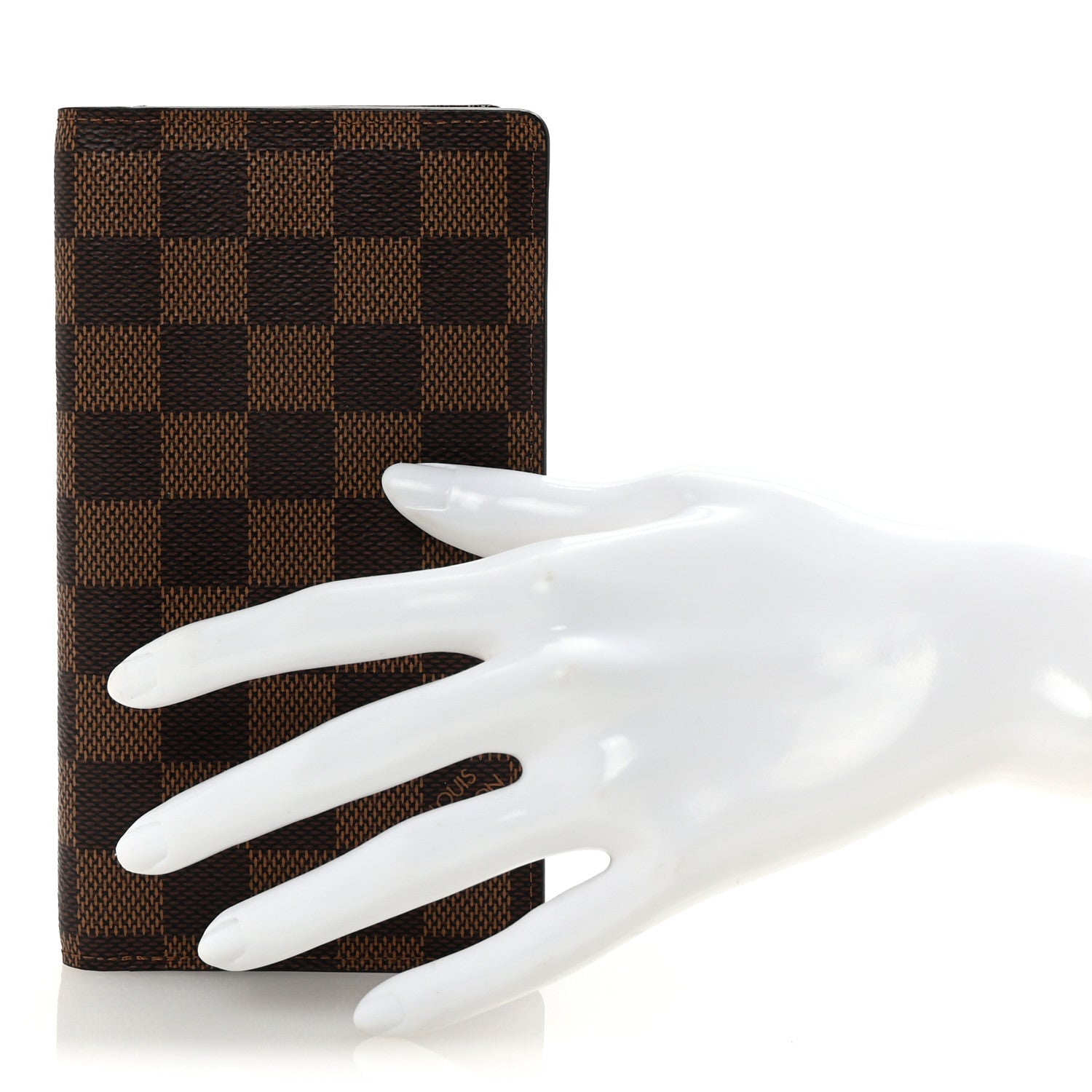 Damier Ebene Checkbook Cover Wallet