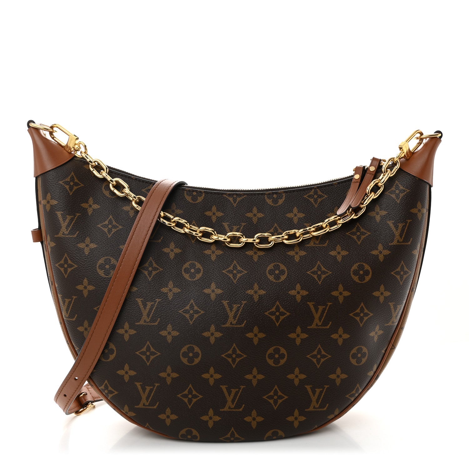 Reverse Monogram Loop Hobo