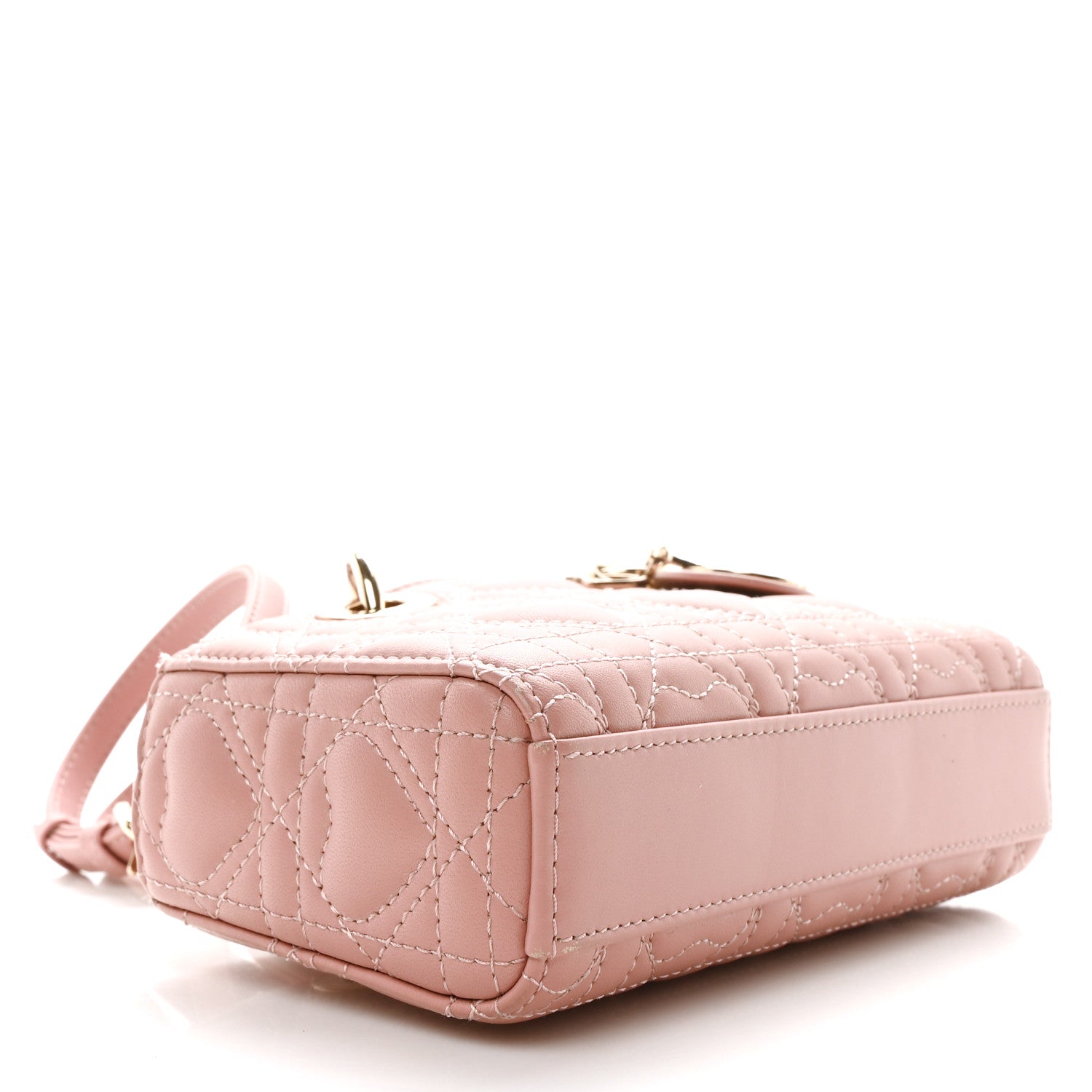 Lambskin Cannage Dioramour Micro Lady D-Joy Melacoton